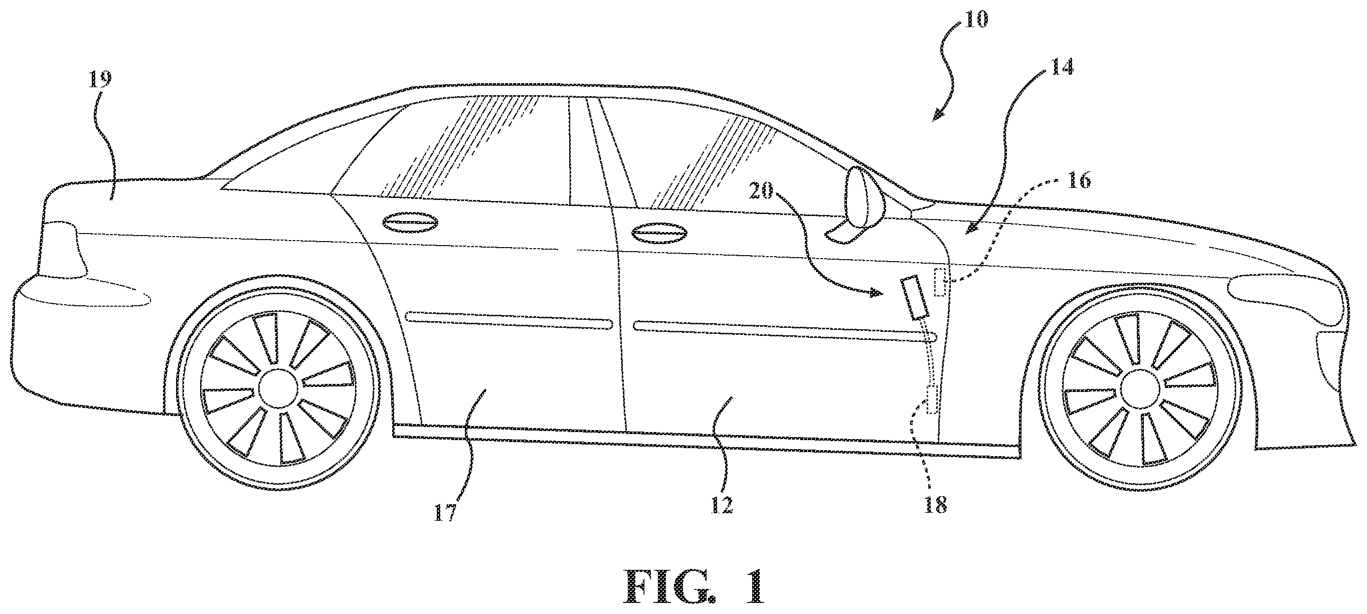 Patent US12345084 — Distributed control system for servo controlled powered door actuator — Figure 1