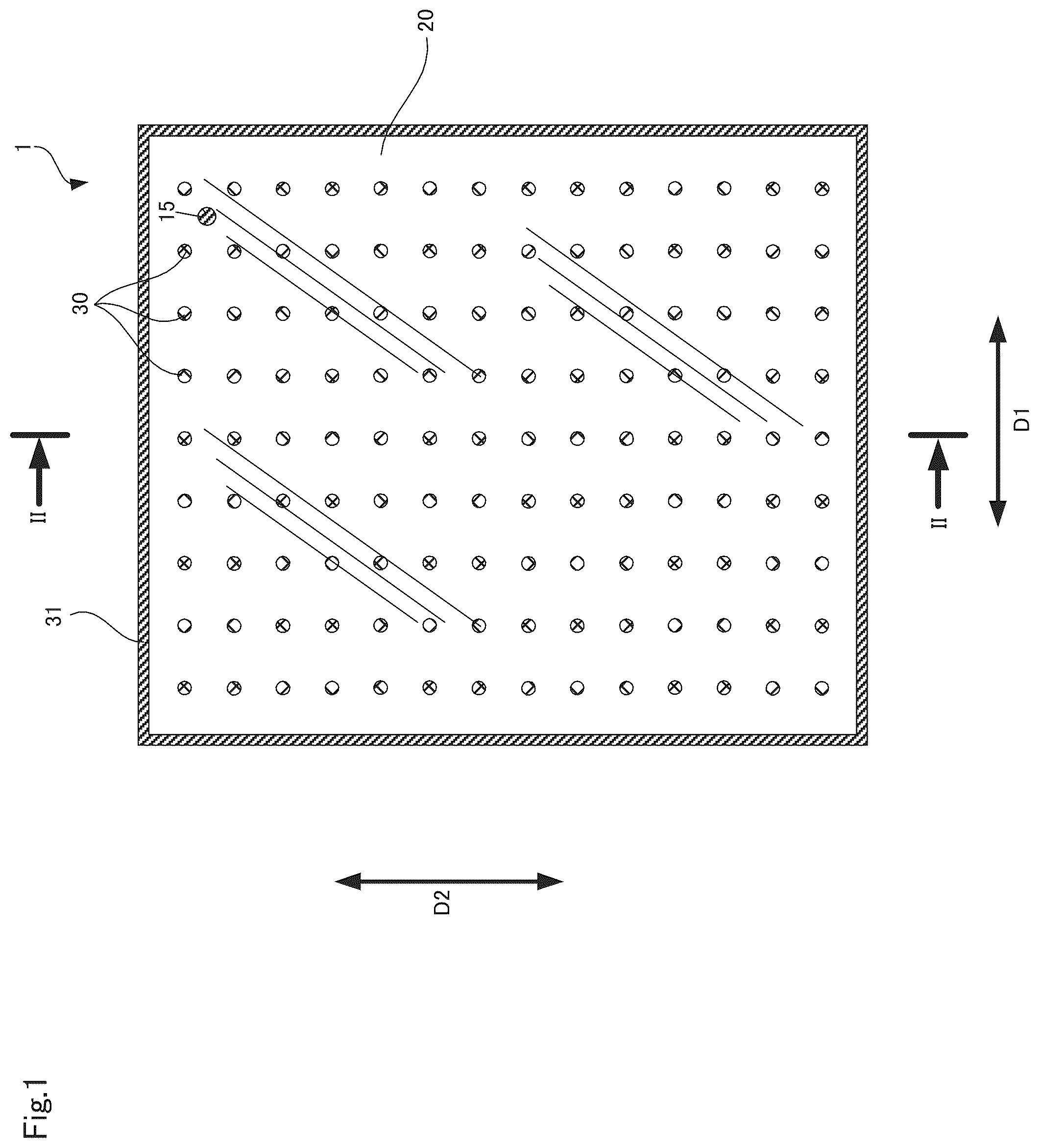 Patent US12345088 — Vacuum glass and method for manufacturing same — Figure 1
