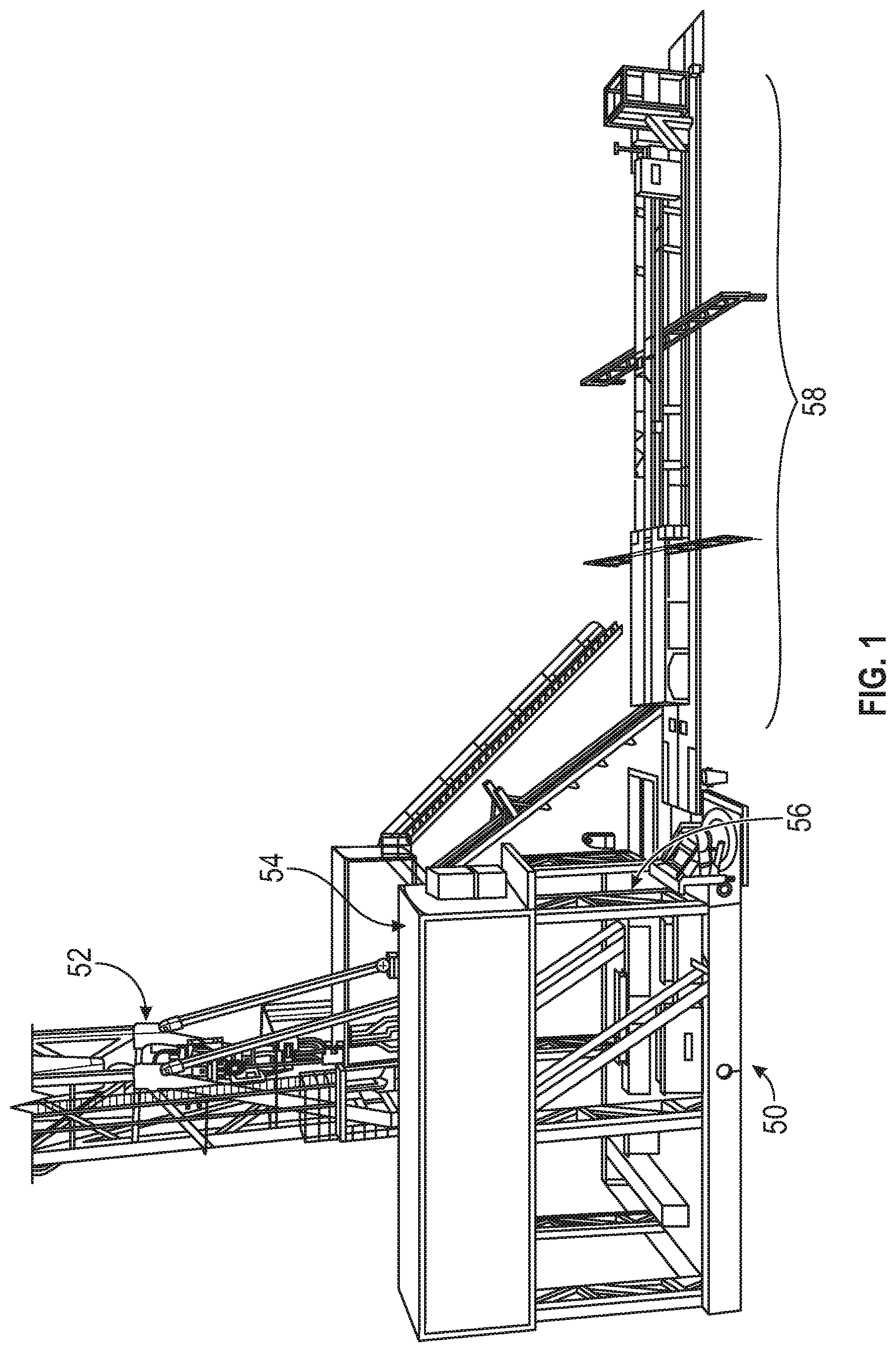 Patent US12345105 — Horizontal racking and stand building system — Figure 1