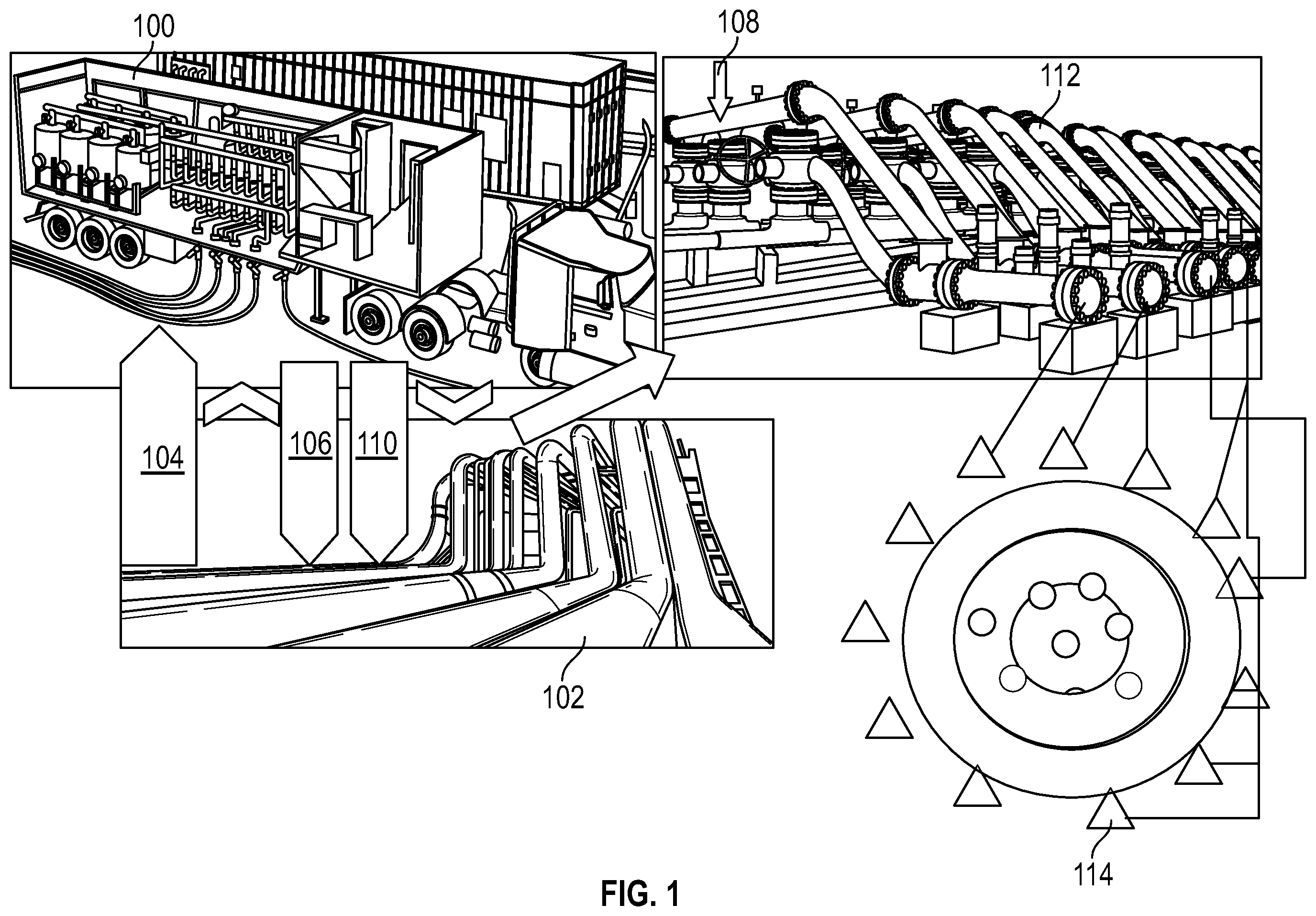 Patent US12345141 Figure 1 – Waterflooding system and process to prevent scale precipitation in oil fields