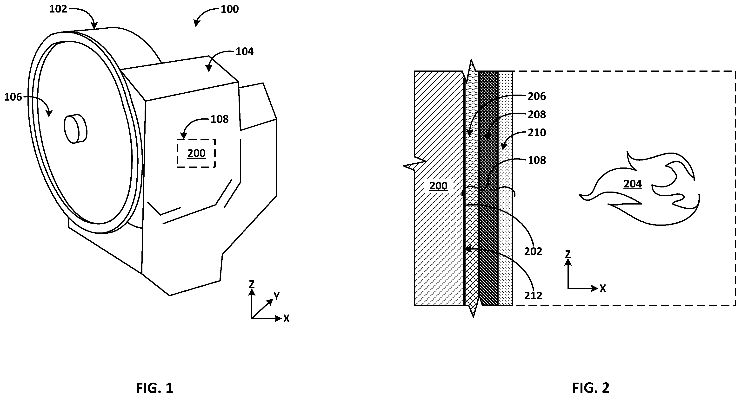 Patent US12345171 — Protective coatings for aircraft engine components — Figure 1