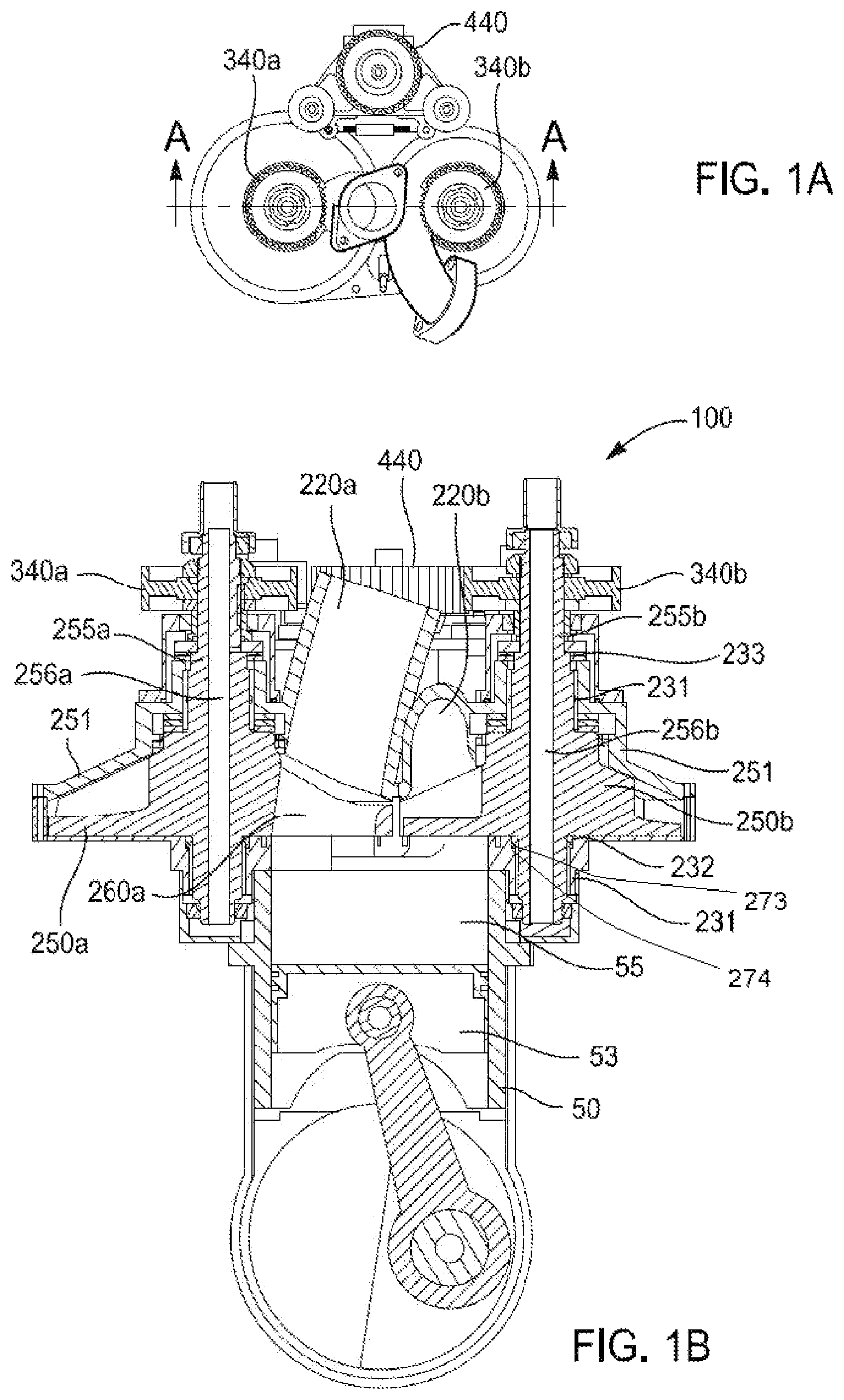 Patent US12345182 — Plate valve four stoke head — Figure 1