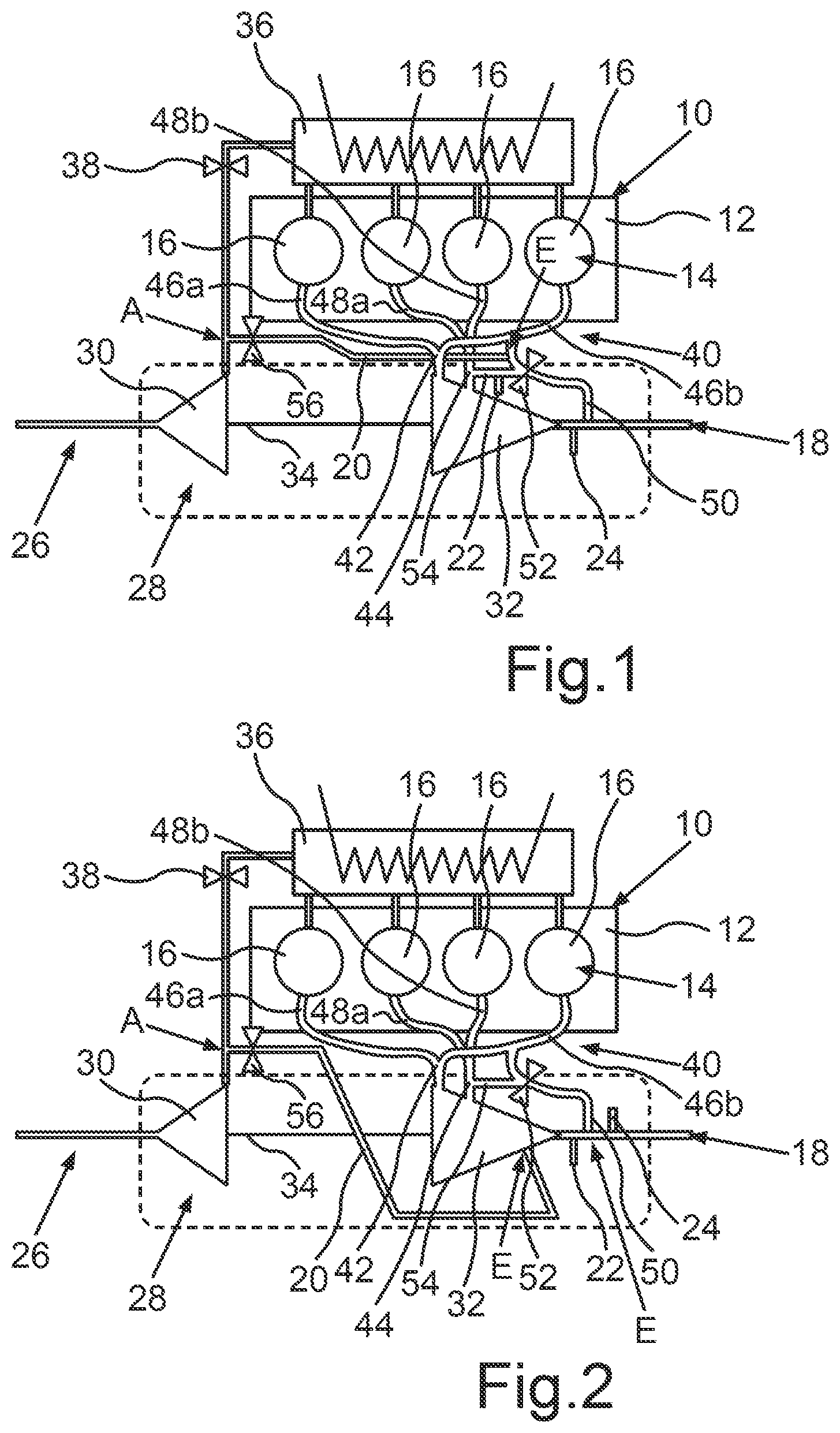 Patent US12345187 — Internal combustion engine for a motor vehicle, in particular for a motor car — Figure 1