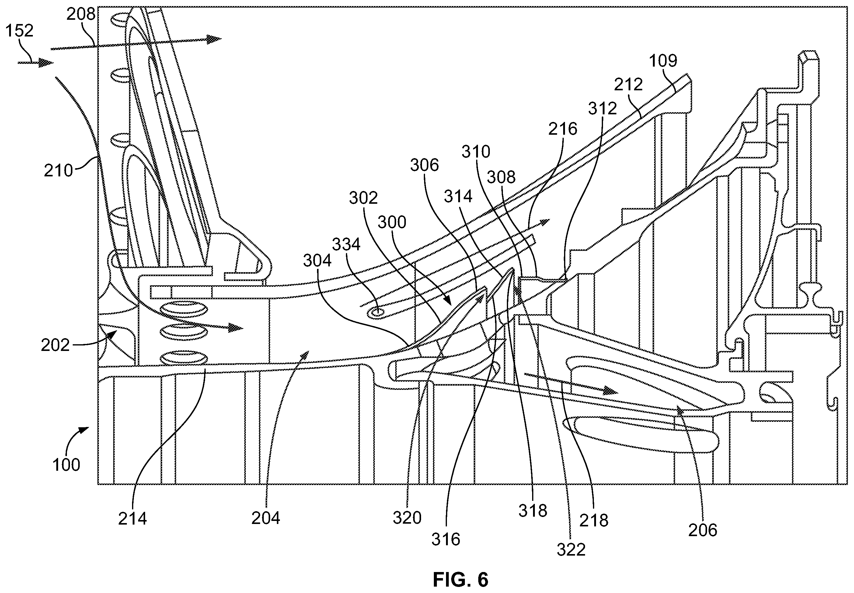 Patent US12345200 Figure 6 – Particle separators for turbomachines and method of operating the same