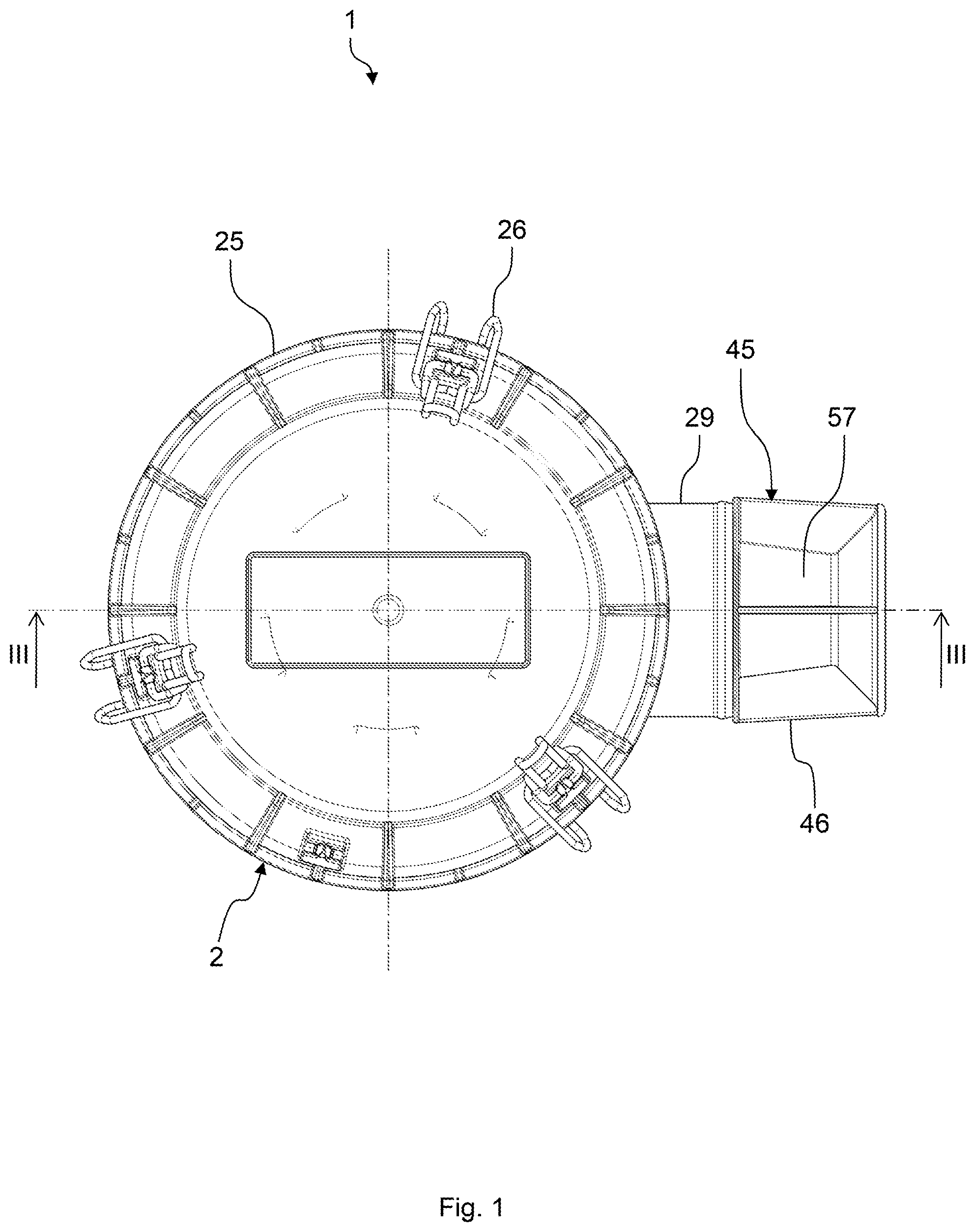 Patent US12345224 — Muffler and filter system — Figure 1
