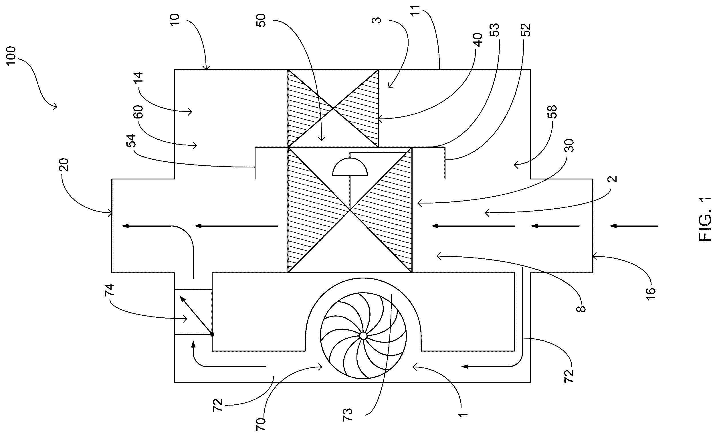 Patent US12345229 — Water treatment system power generation — Figure 1