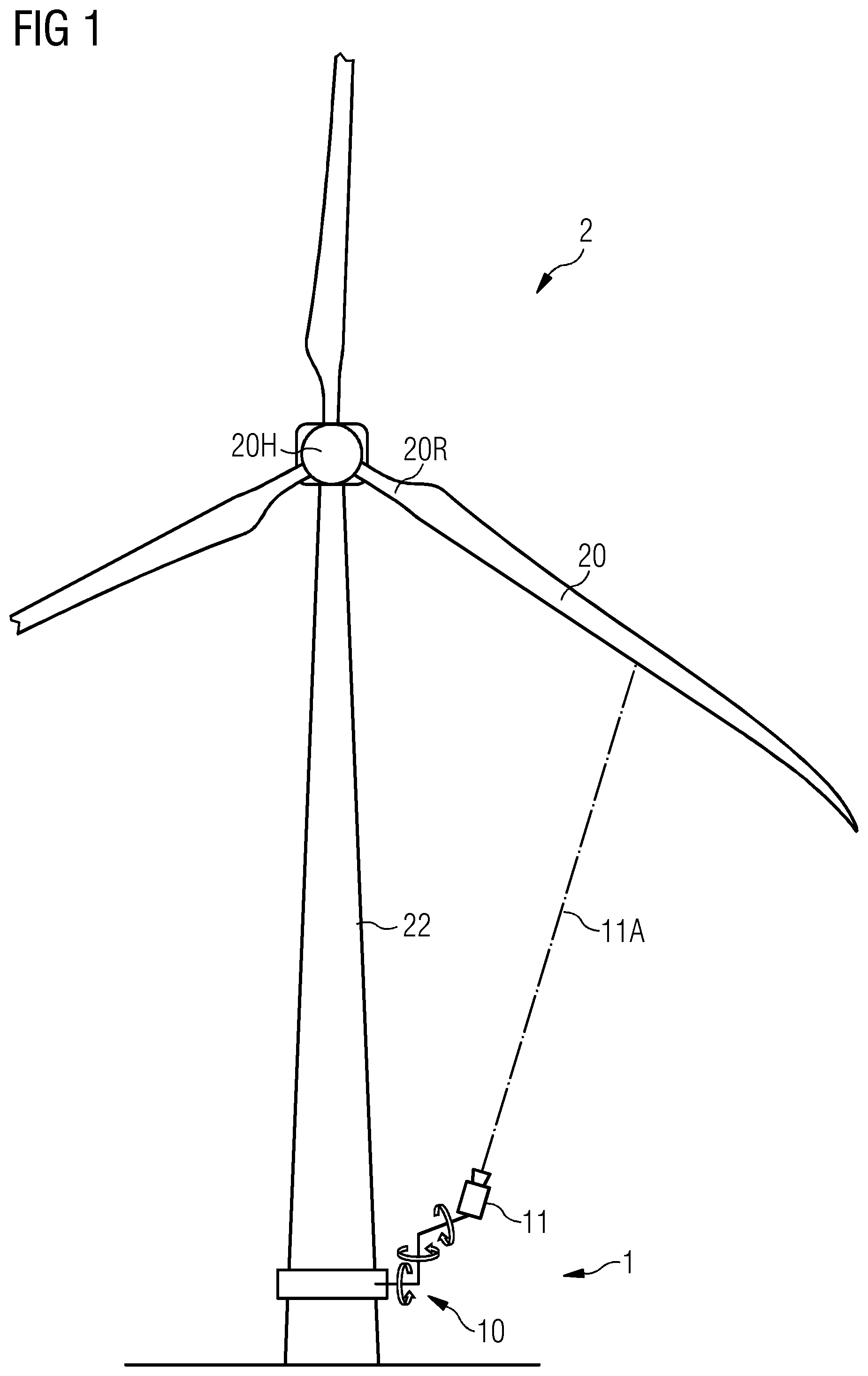 Patent US12345231 — Method of imaging a wind turbine rotor blade — Figure 1