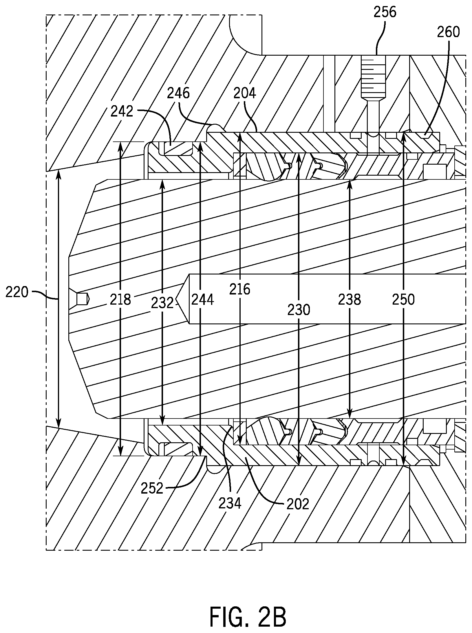 Patent US12345253 Figure 3 – Packing assembly with threaded sleeve for interaction with an installation tool