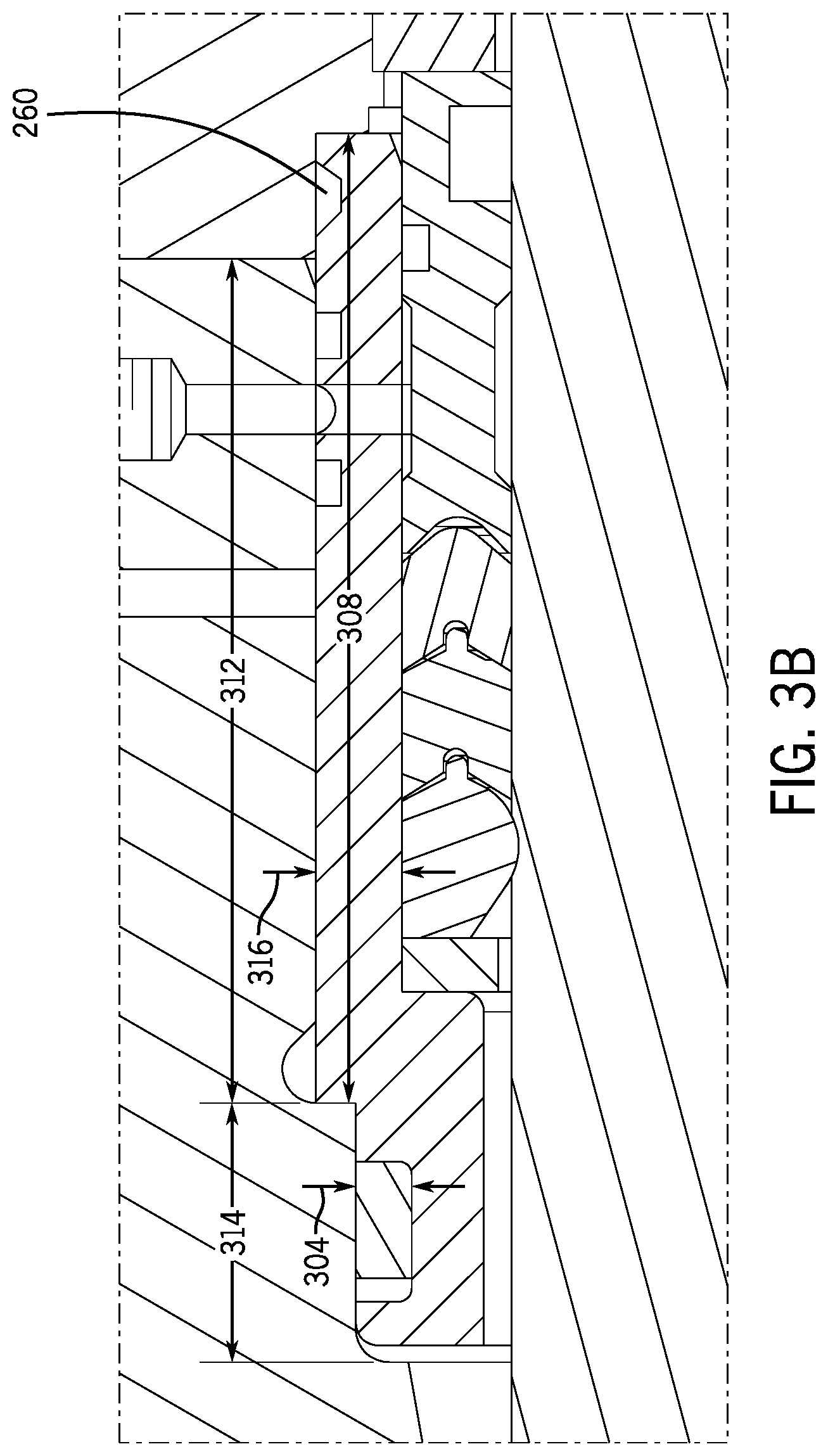 Patent US12345253 Figure 5 – Packing assembly with threaded sleeve for interaction with an installation tool