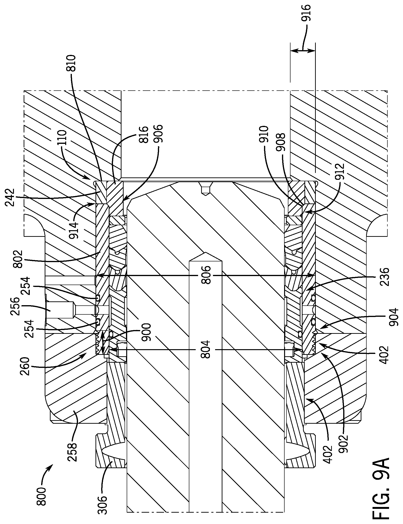 Patent US12345253 Figure 19 – Packing assembly with threaded sleeve for interaction with an installation tool