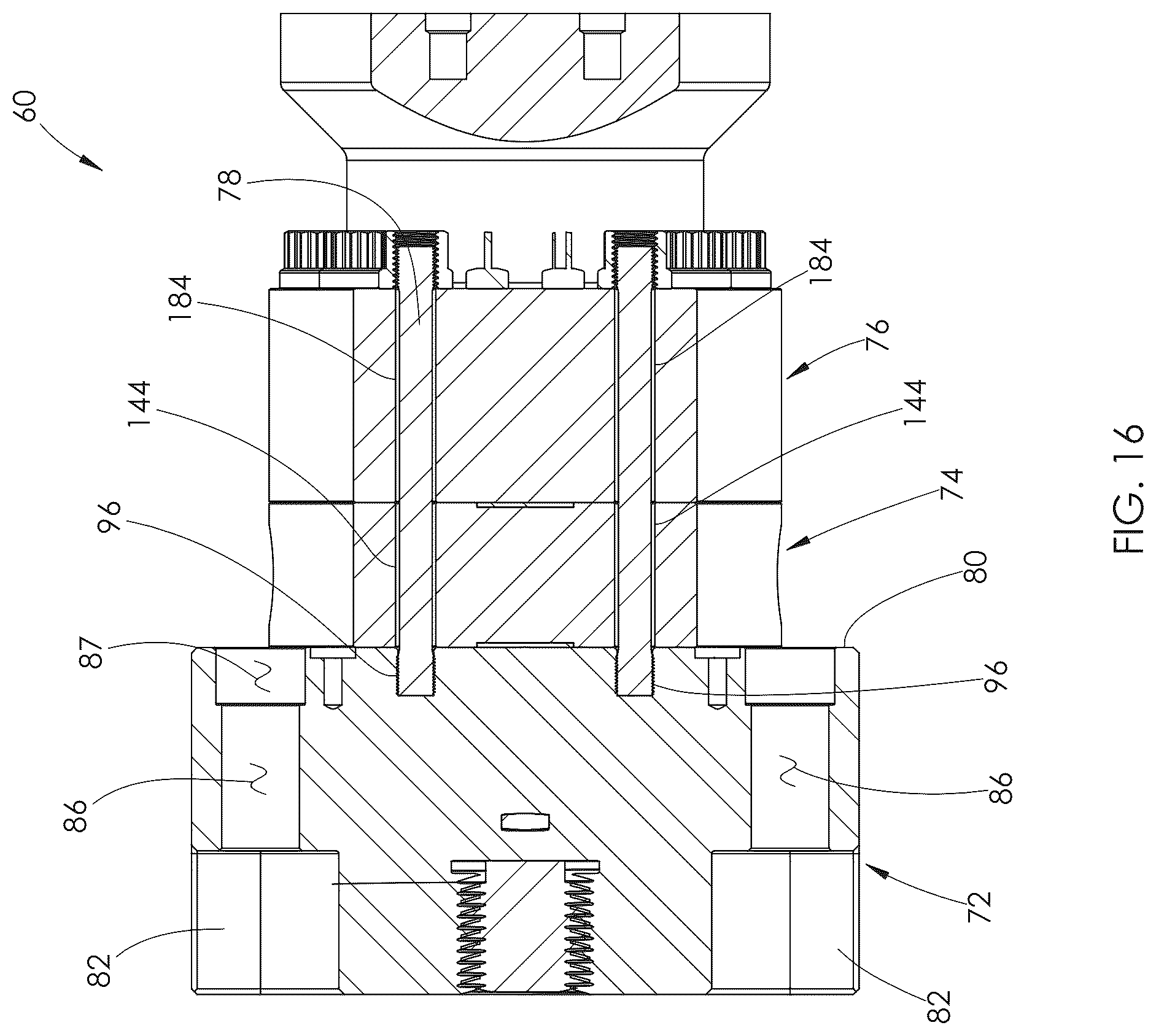 Patent US12345254 Figure 14 – Fluid end assembly