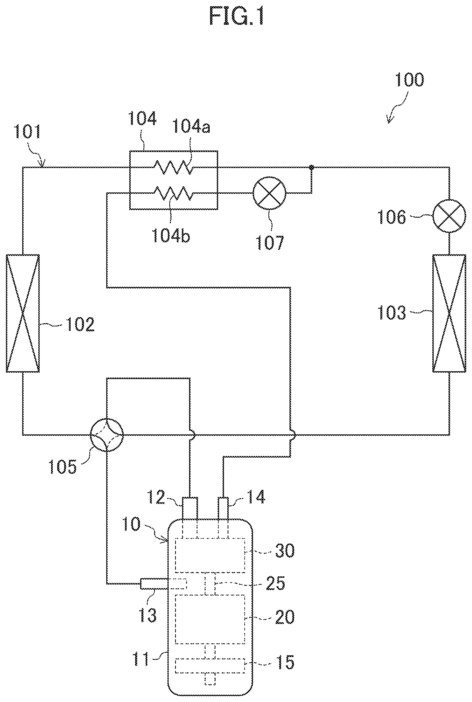 Patent US12345256 Figure 1 – Scroll compressor