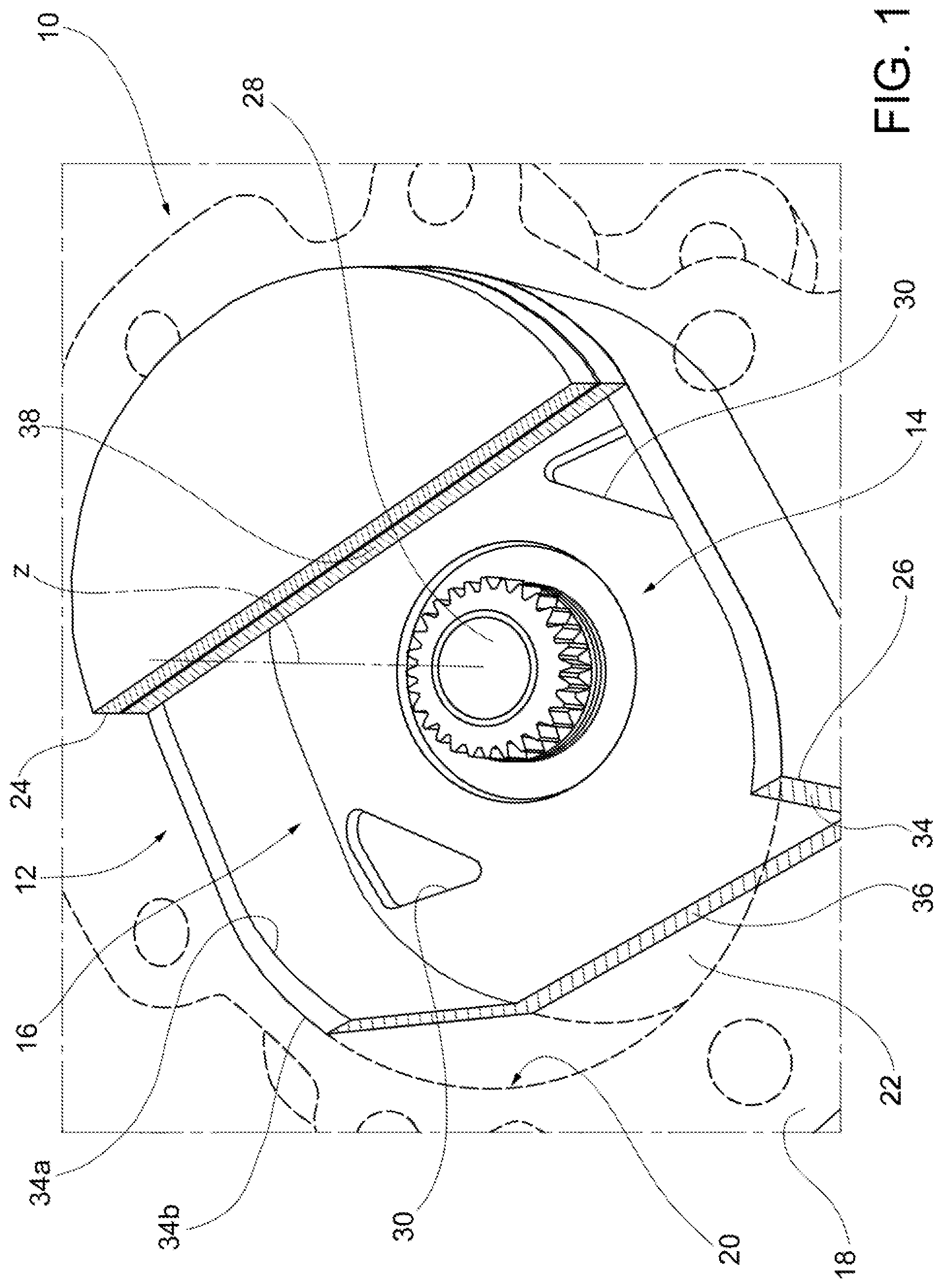 Patent US12345262 — Non-lubricated compressor with abradable sealing element and related method for assembling it — Figure 1