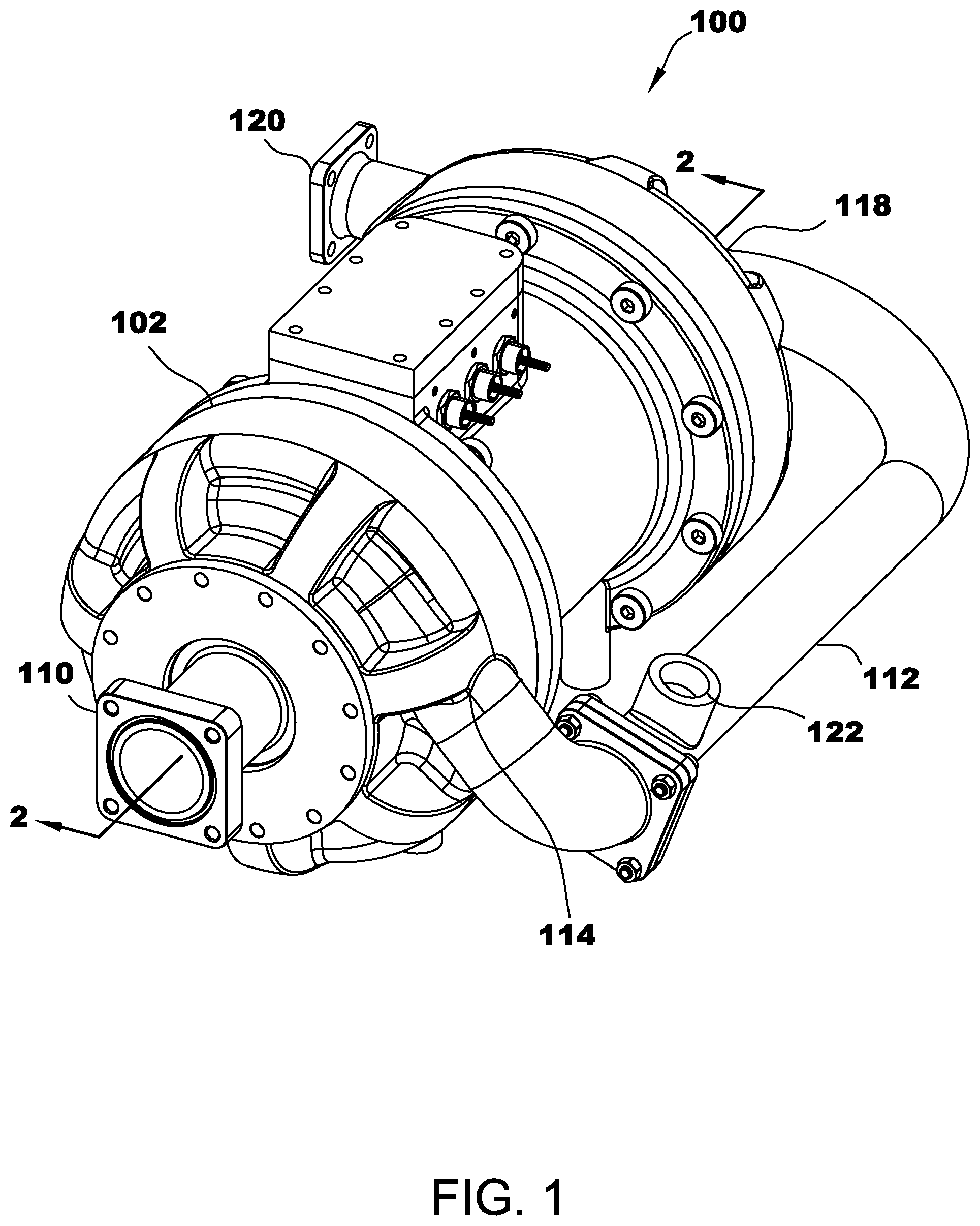 Patent US12345271 — Foil bearing assembly including perforated inner foil assembly and compressor including same — Figure 1