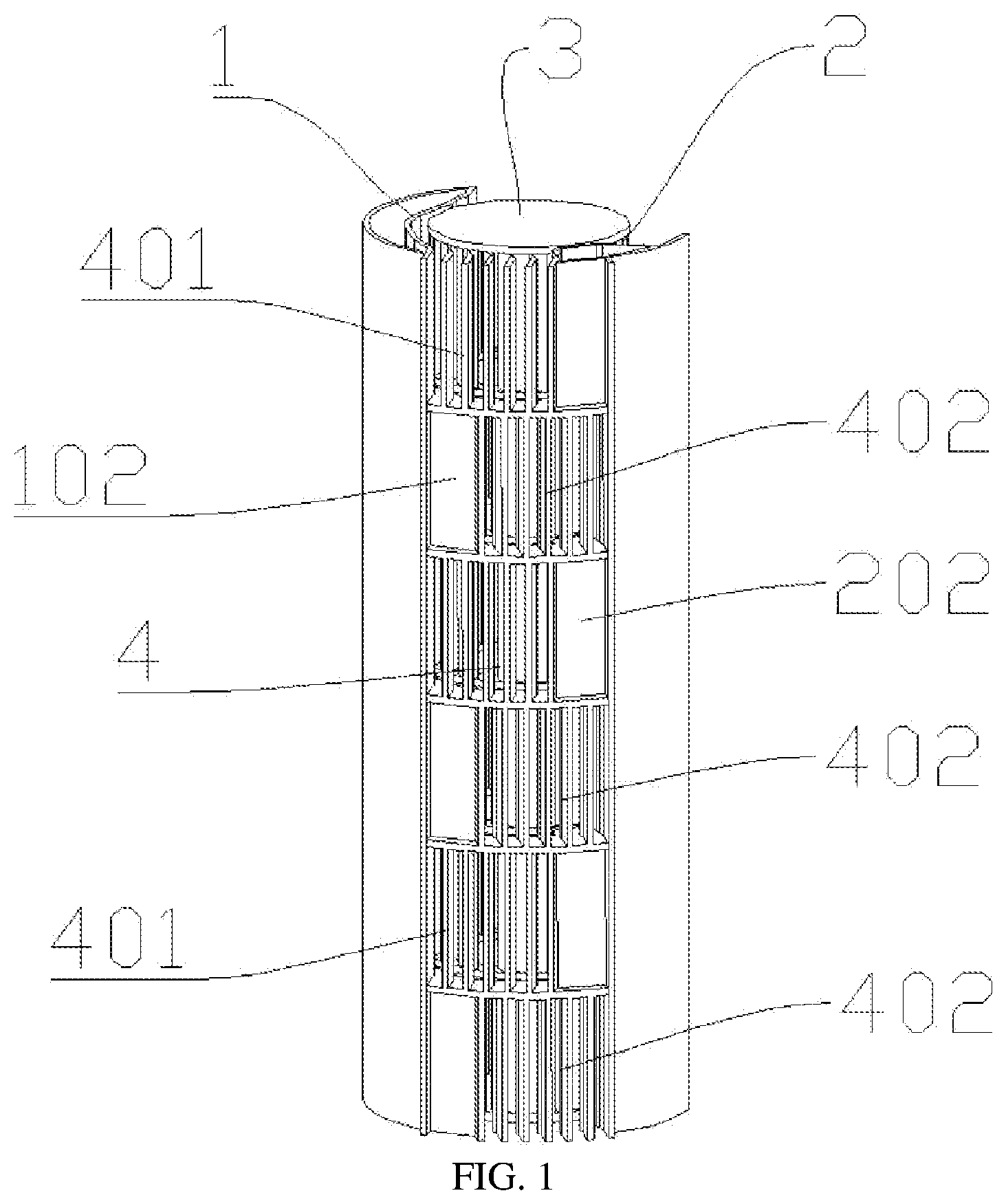 Patent US12345276 — Cross-flow air duct and air outlet device — Figure 1