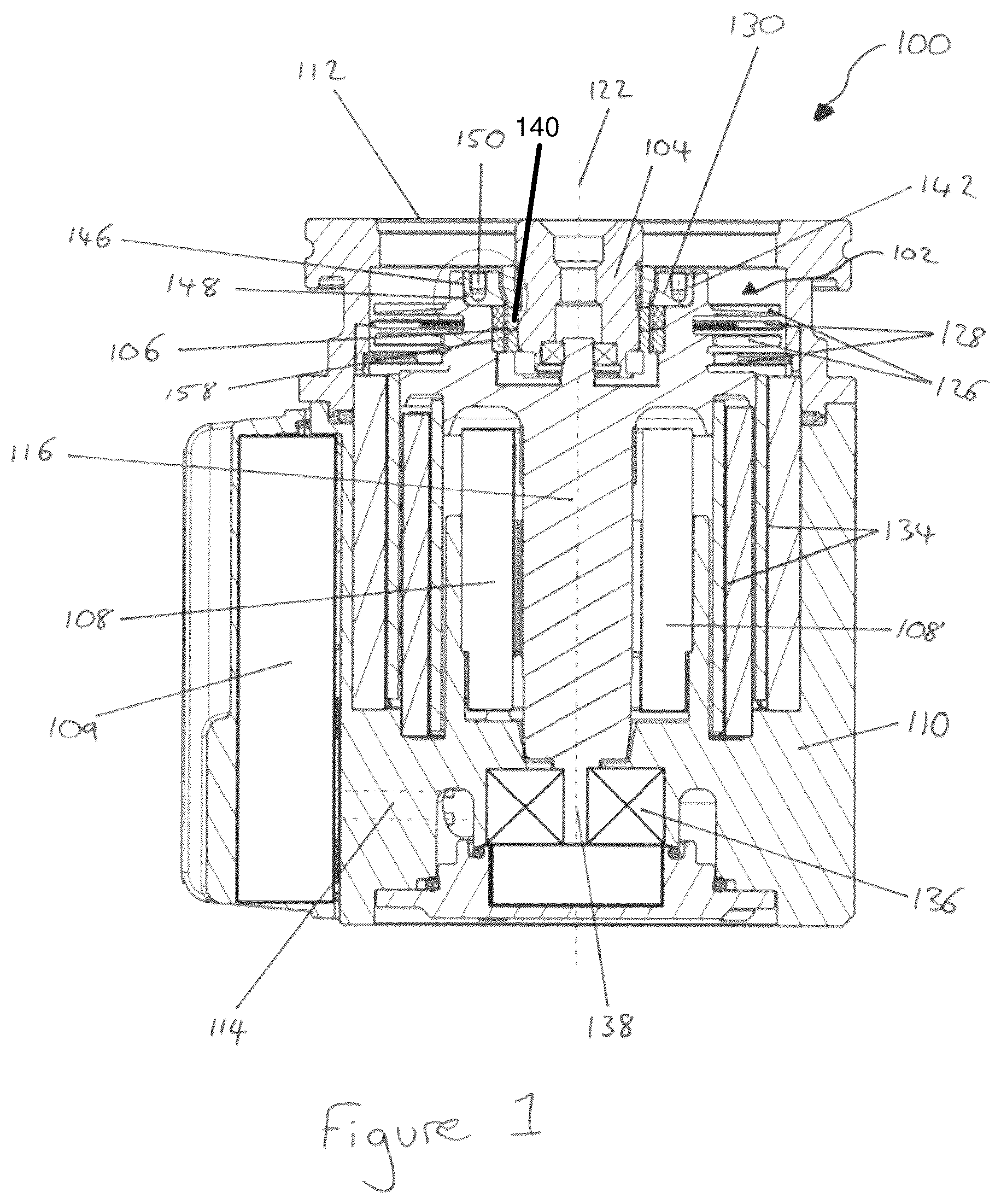 Patent US12345277 Figure 1 – Rotor assembly for a turbomolecular pump