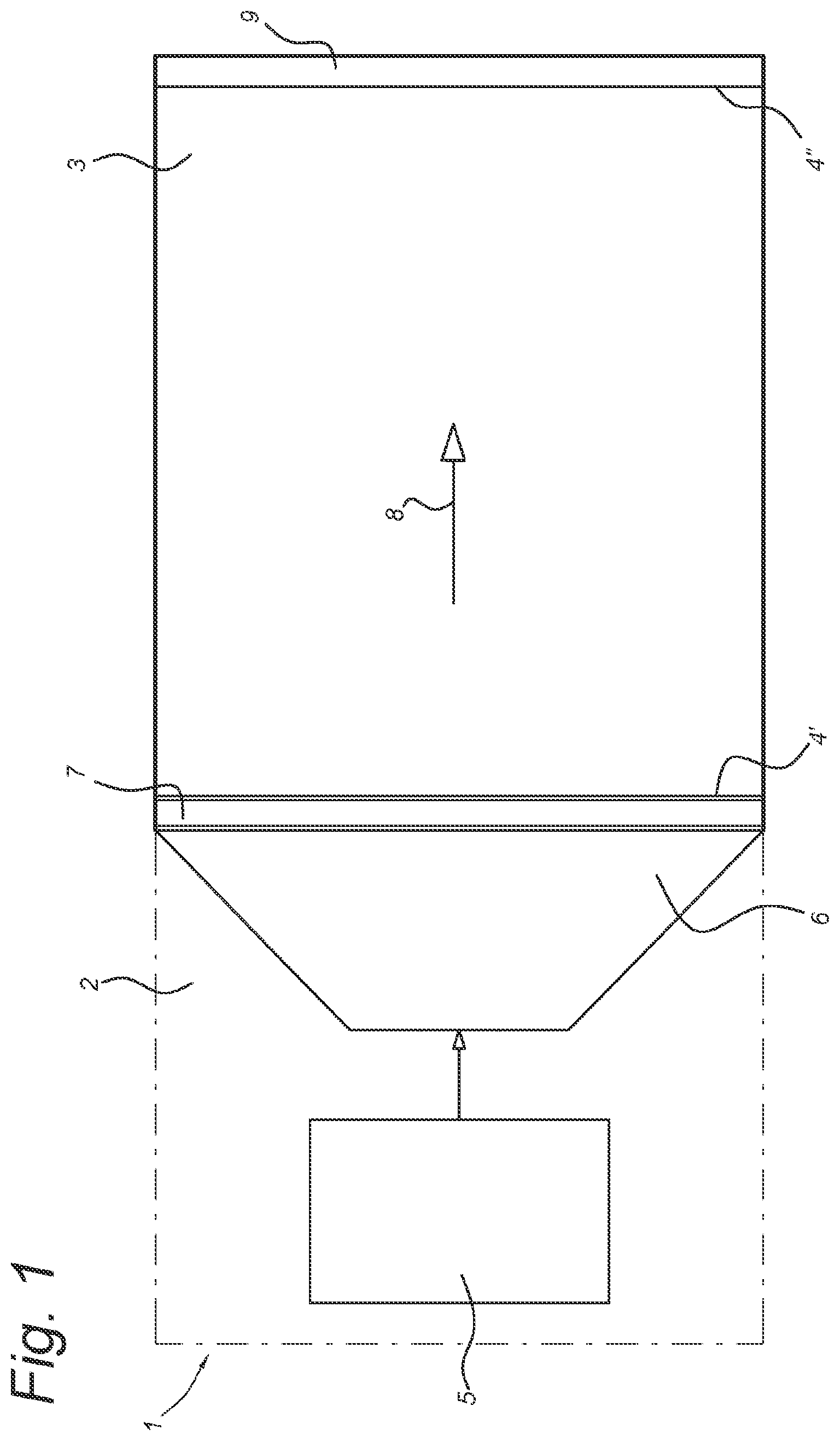 Patent US12345282 — Air handling system for a climate control system in a delimited space, climate control system for climate control in a delimited space, modular unit comprising a delimited space and climate control system and an assembly of modular units — Figure 1