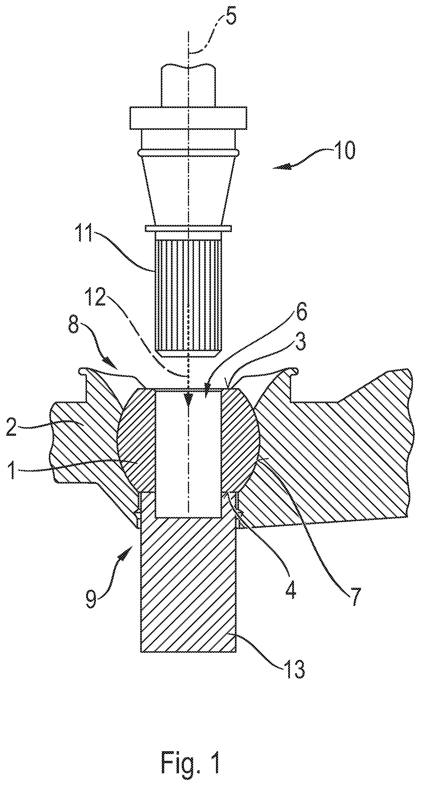 Patent US12345290 — Method for producing a ball joint and/or a chassis component, and chassis component of this type — Figure 1