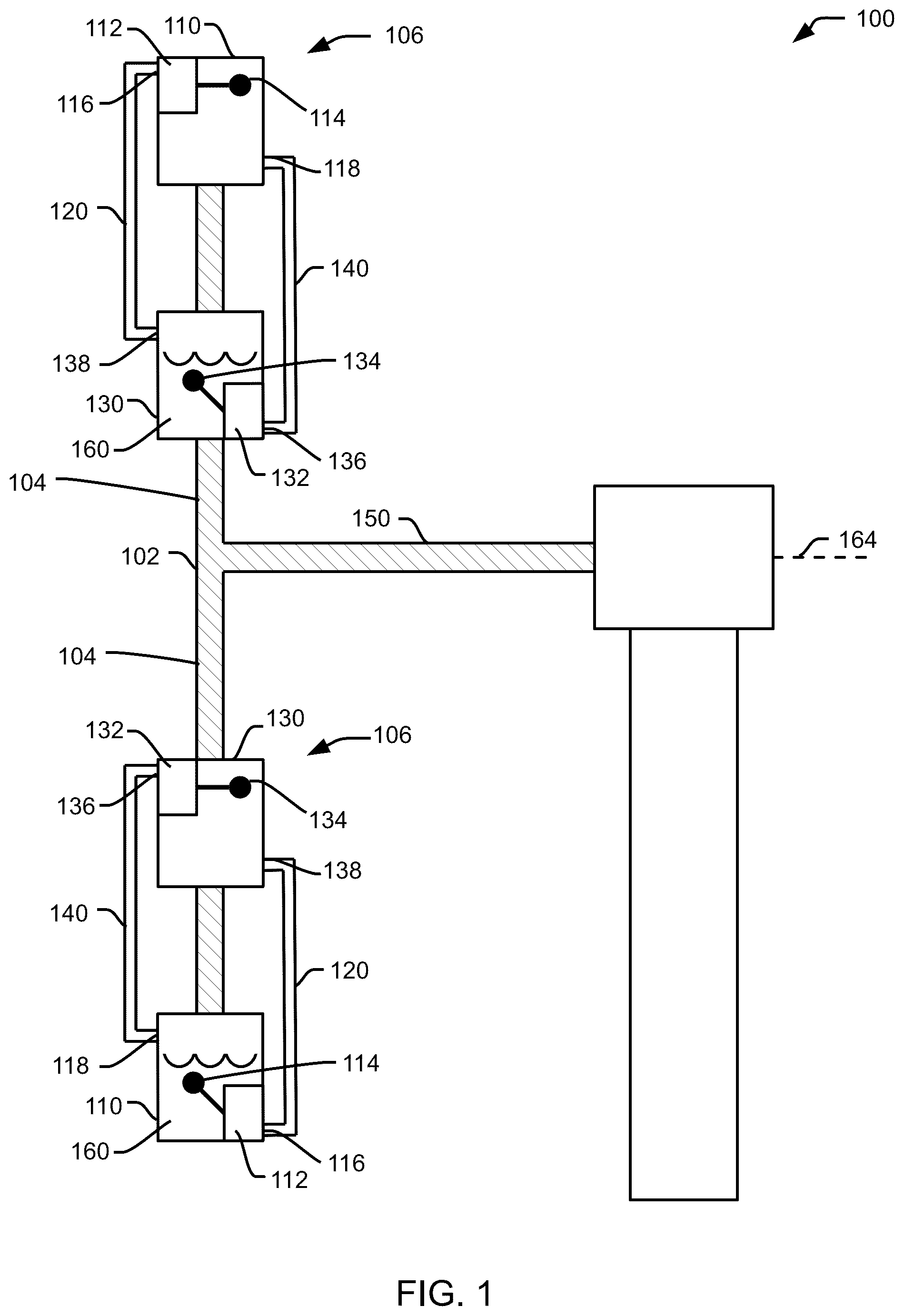 Patent US12345309 — Gravitational torque amplifier apparatus and method — Figure 1
