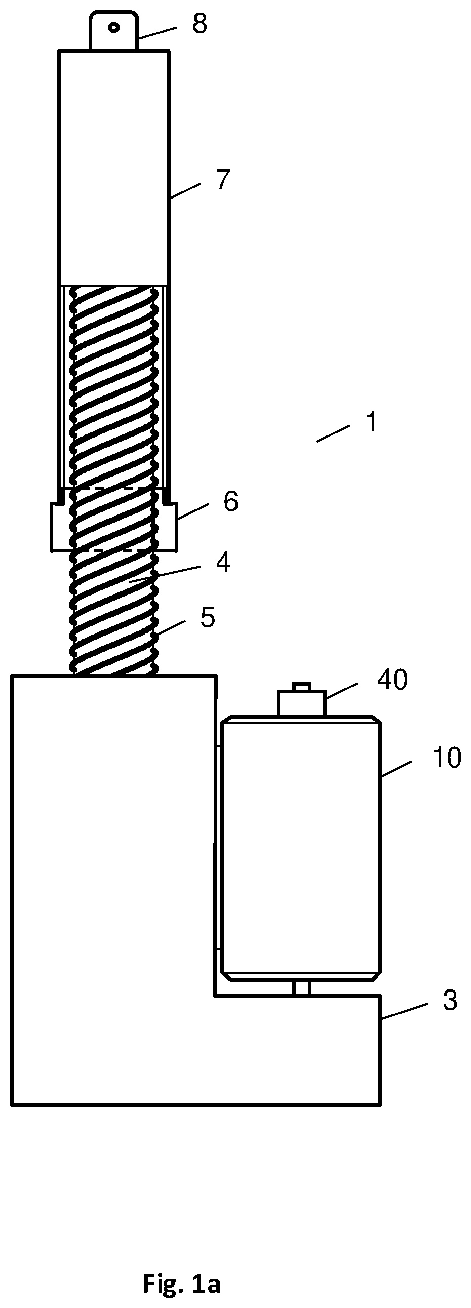 Patent US12345313 — Locking against rotation of electric motor of a linear actuator — Figure 1