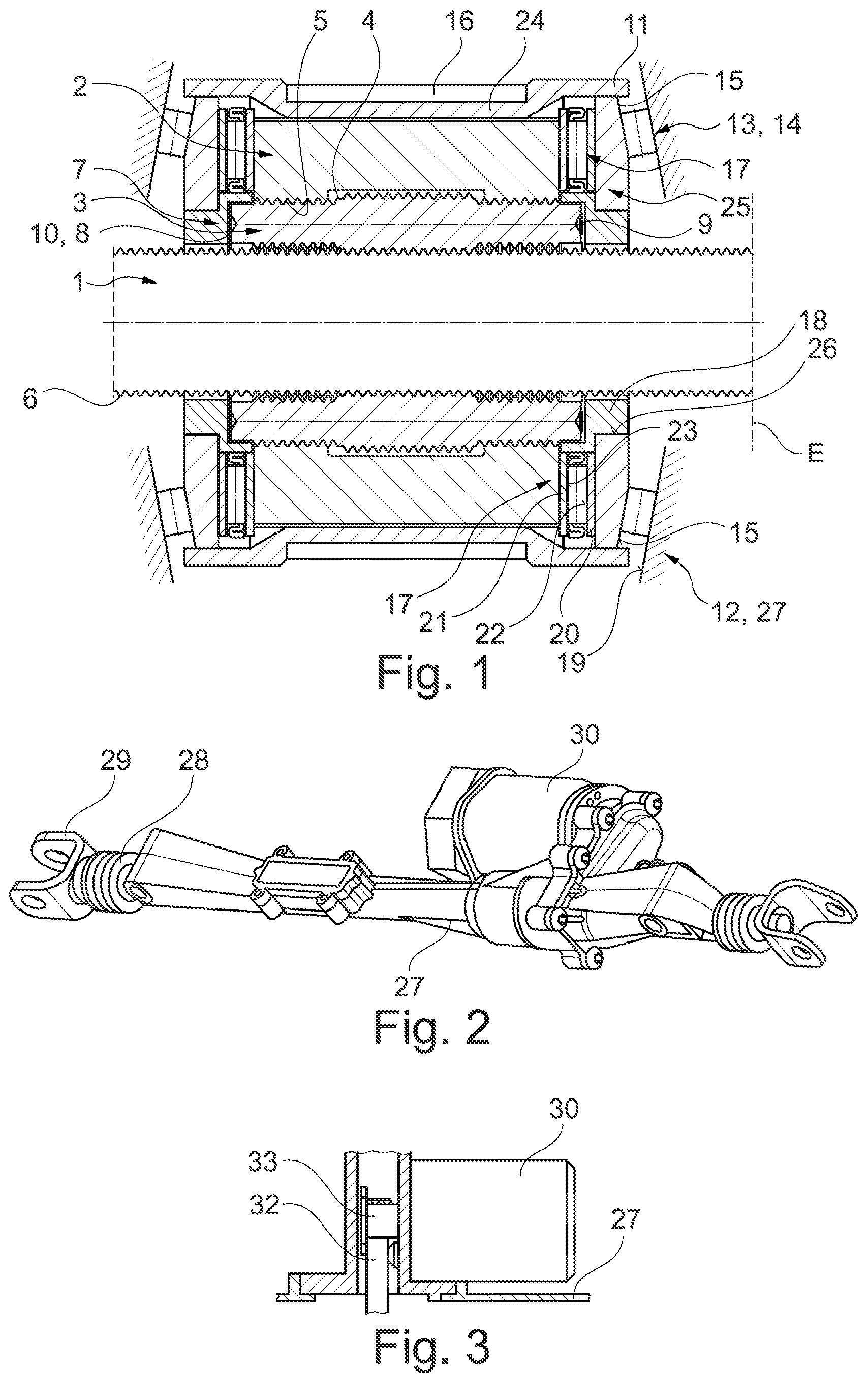 Patent US12345315 — Planetary roller screw drive — Figure 1