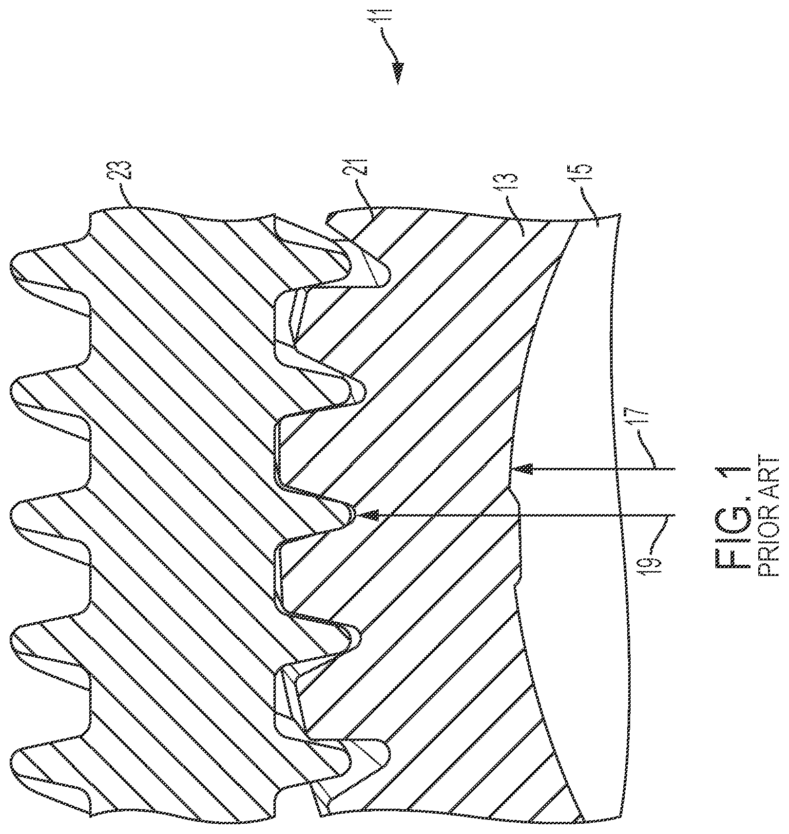 Patent US12345317 — System, method and apparatus for metallic gear hub with metallic teeth having outer polymer layer — Figure 1