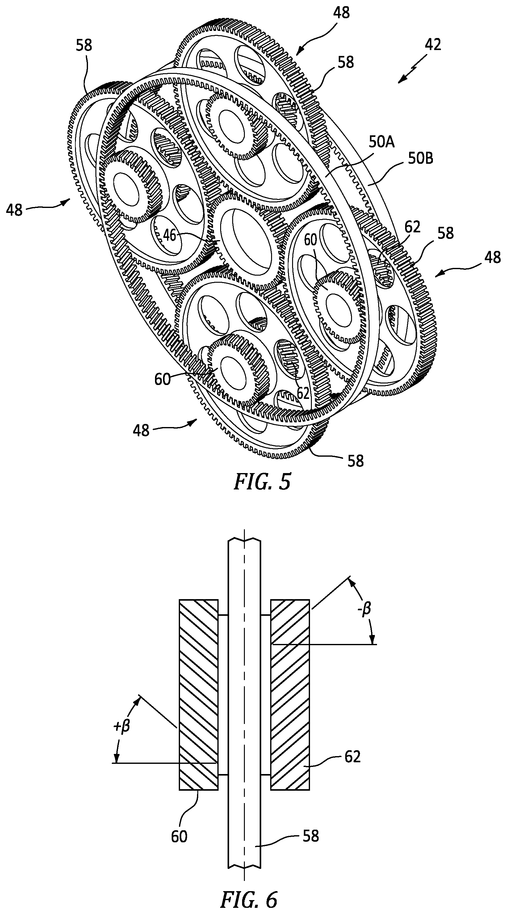 Patent US12345320 Figure 5 – Reduction gearbox for gas turbine engine with lubrication control system