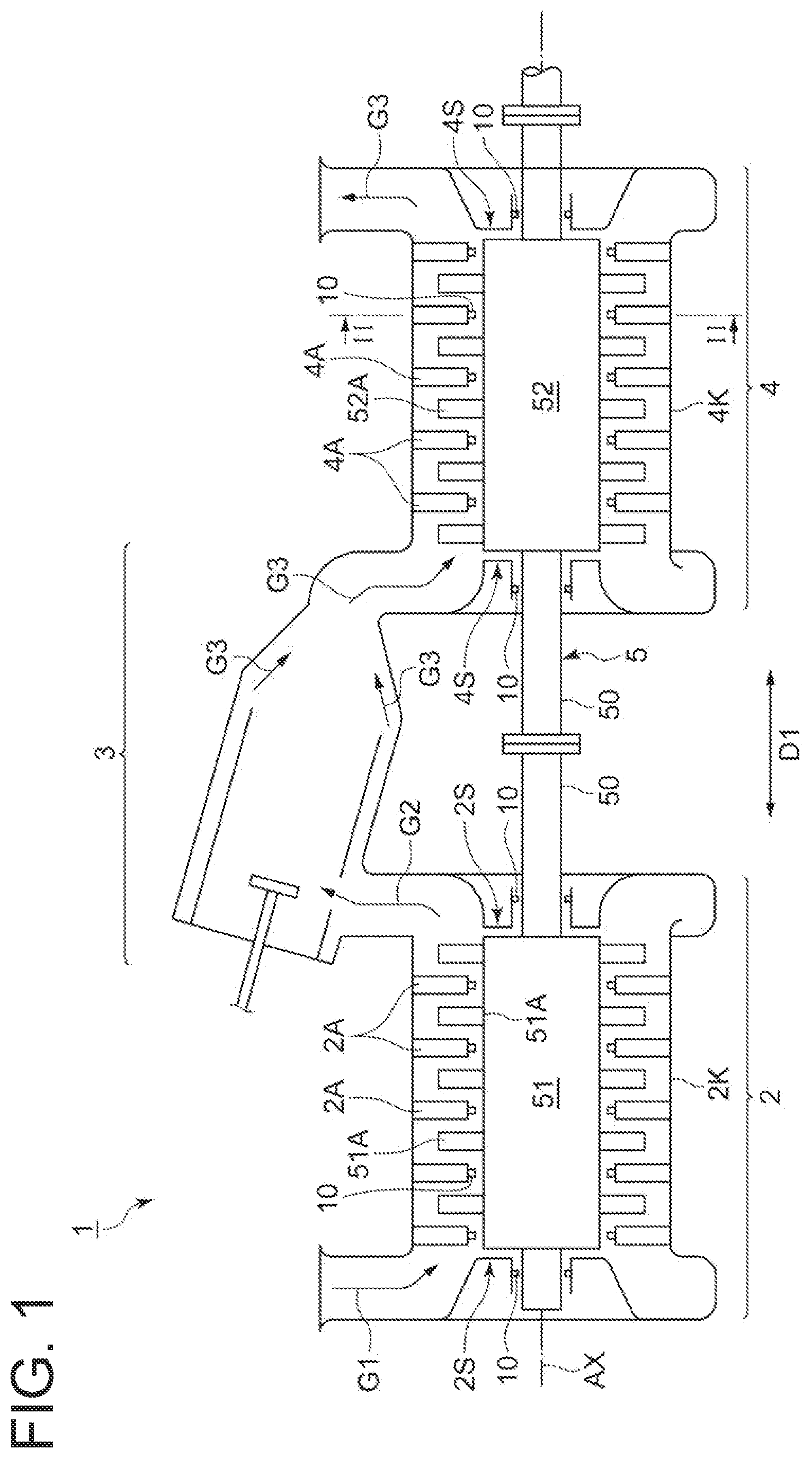 Patent US12345335 — Shaft seal device and rotary machine — Figure 1