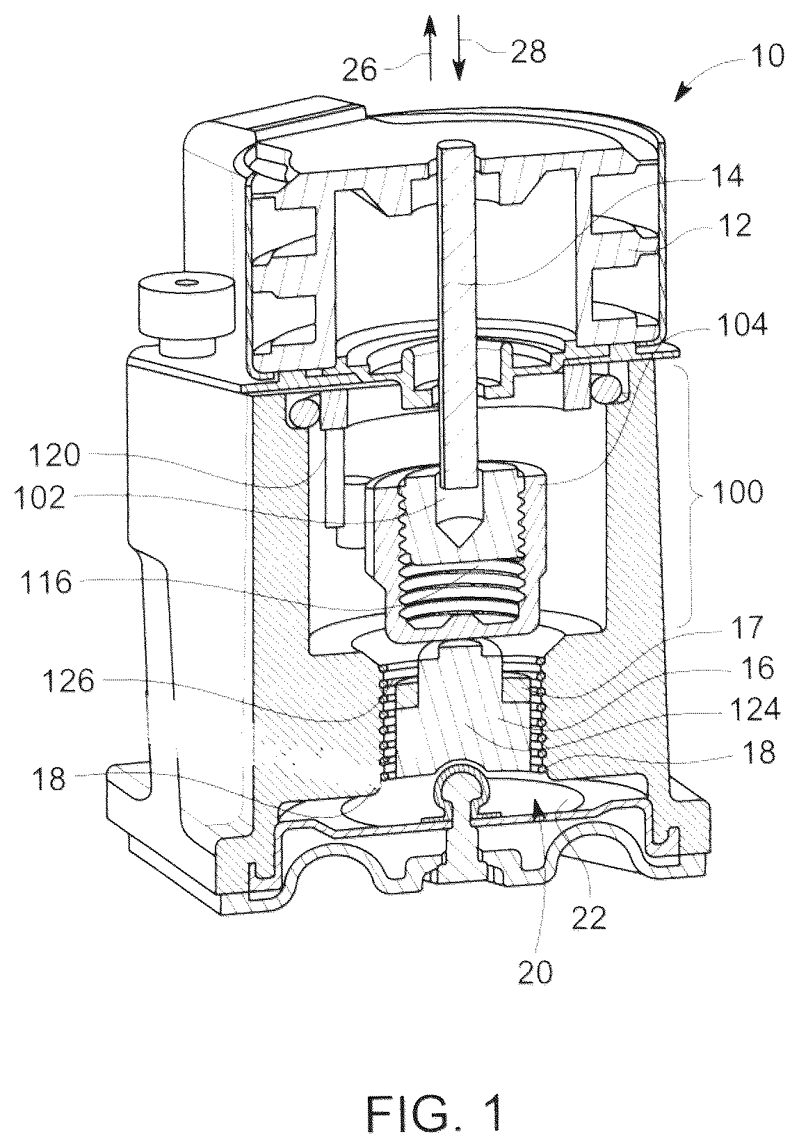 Patent US12345343 — Anti-seize adjustable regulator — Figure 1