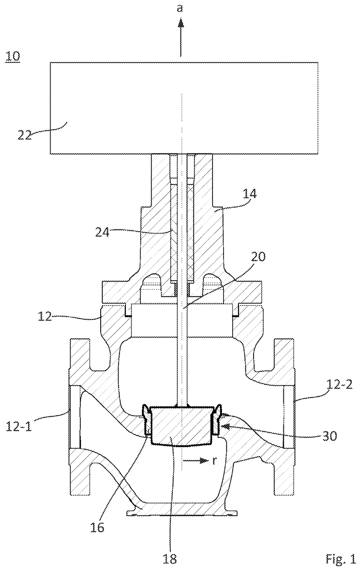 Patent US12345344 — Control valve — Figure 1