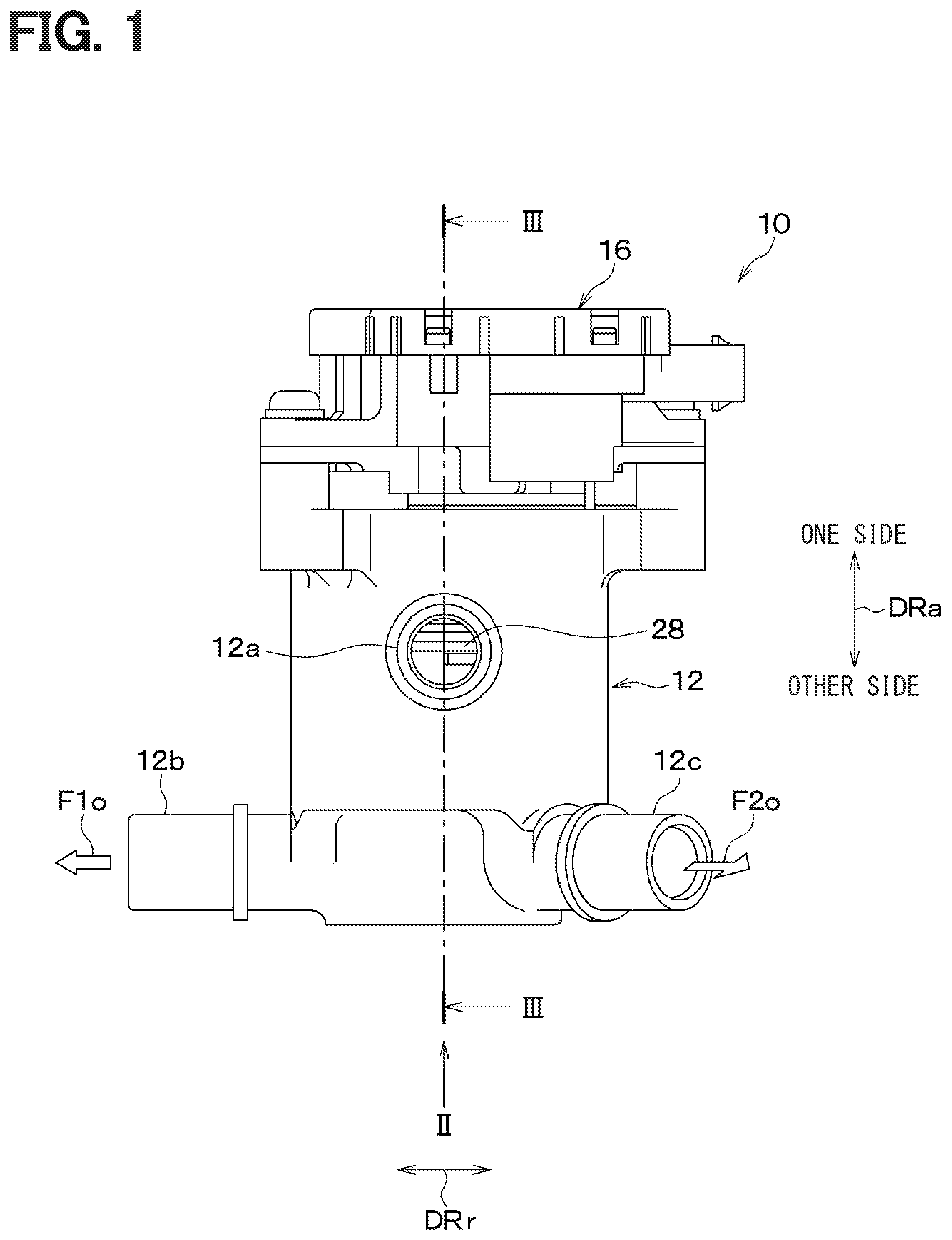 Patent US12345348 — Valve device — Figure 1