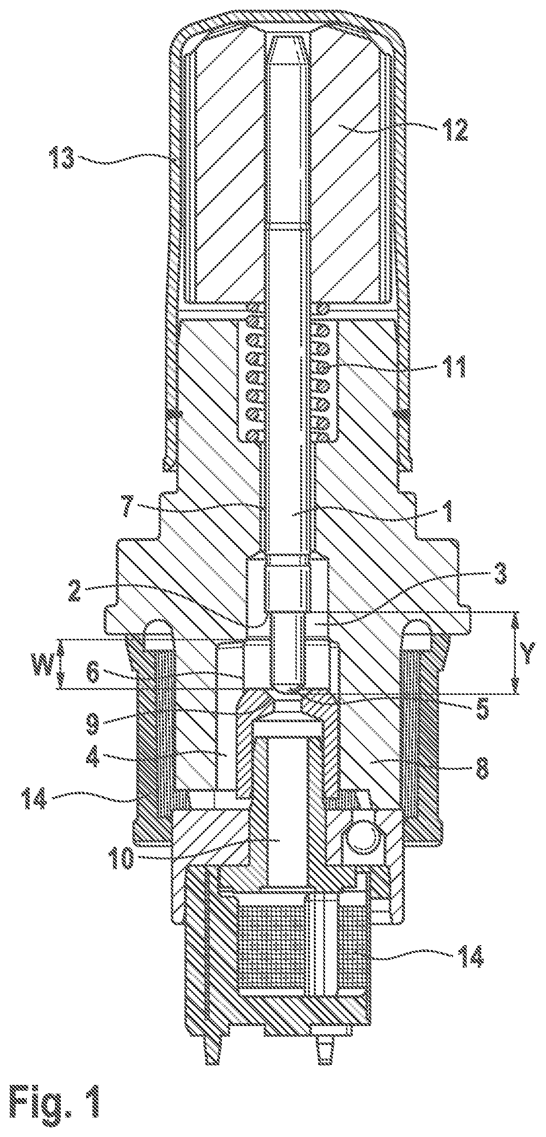 Patent US12345350 Figure 1 – Solenoid valve for a slip-controlled motor-vehicle brake system