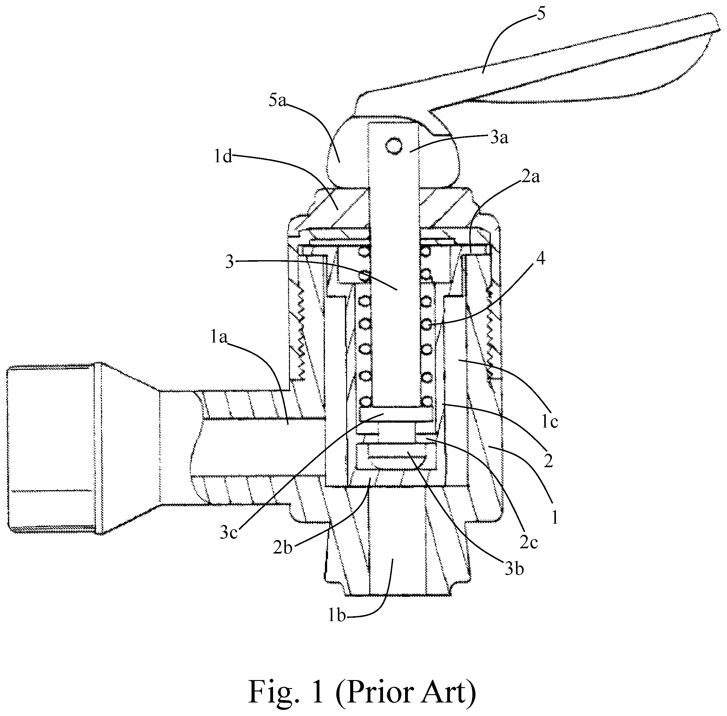 Patent US12345353 — Safety handle for faucet — Figure 1
