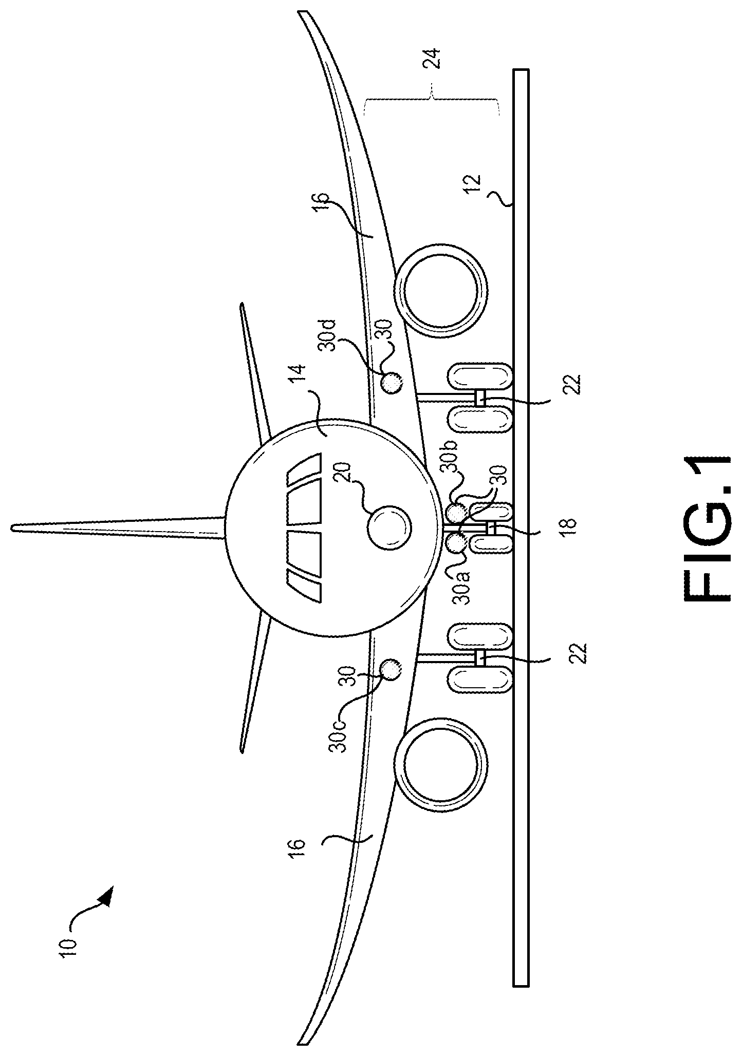 Patent US12345401 — Smart landing light deicing using advanced transparent metal mesh conductor — Figure 1