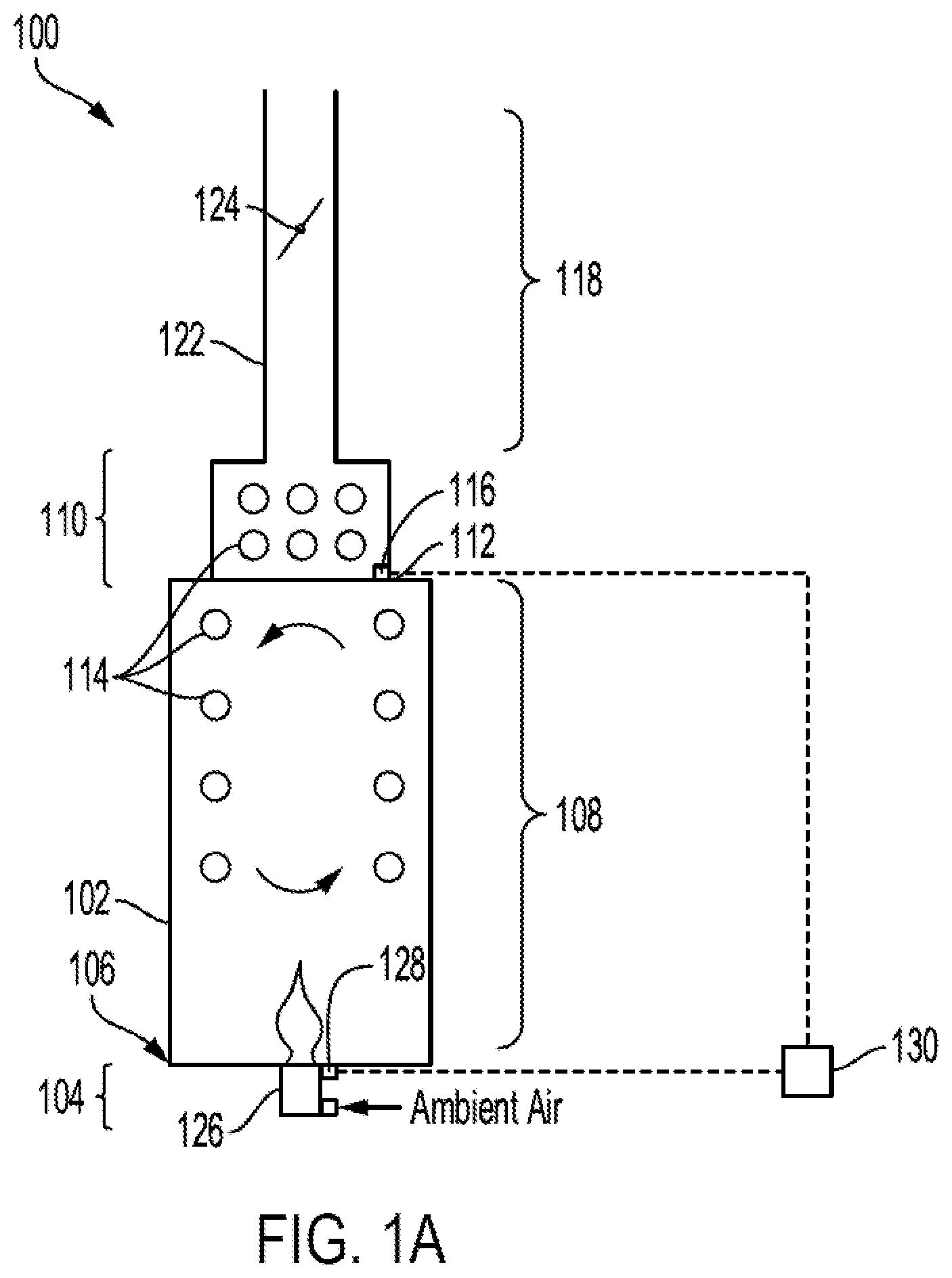 Patent US12345416 Figure 1 – Methods and systems for minimizing NO x and CO emissions in natural draft heaters