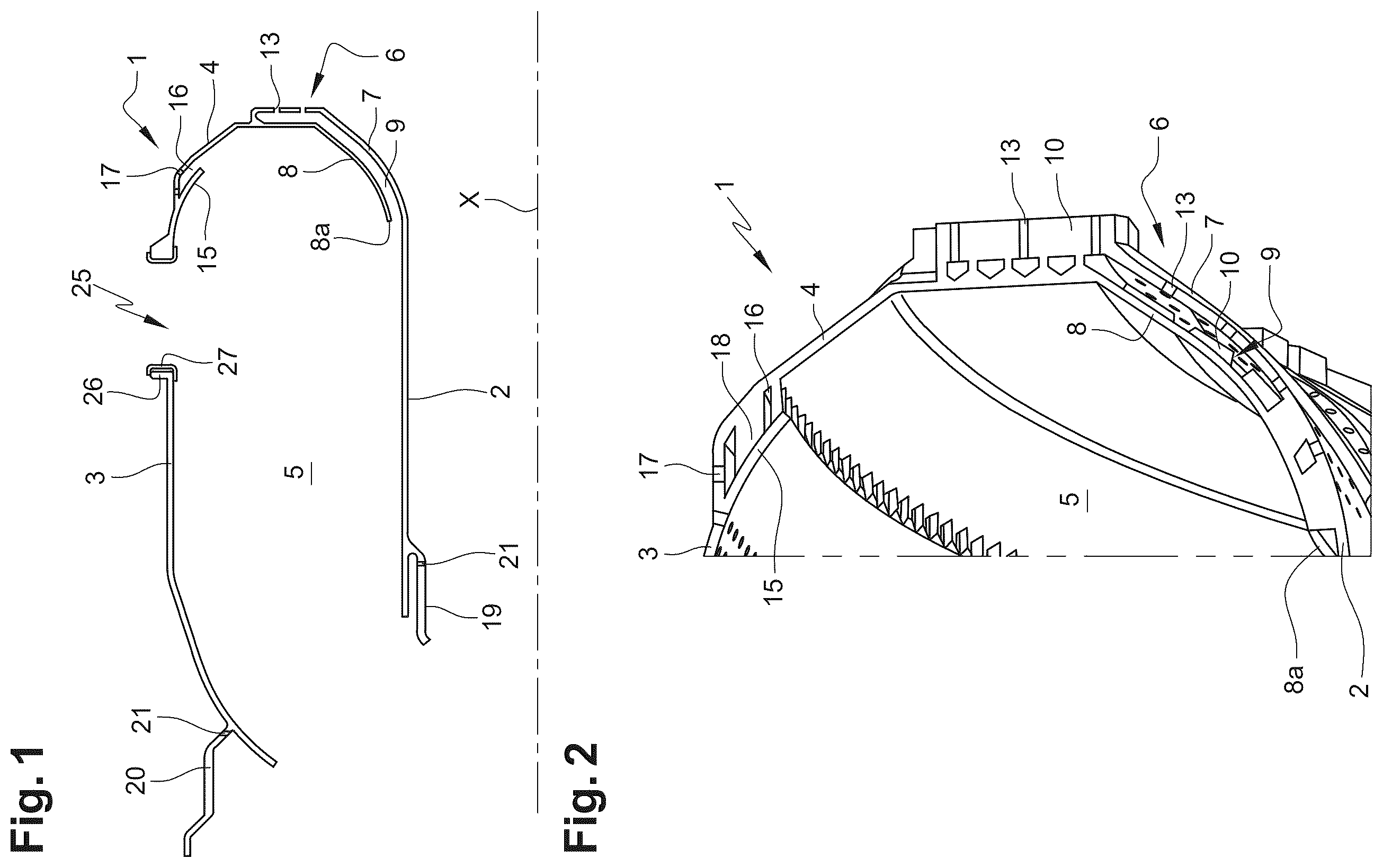 Patent US12345418 — Method for manufacturing a flame tube for a turbomachine — Figure 1