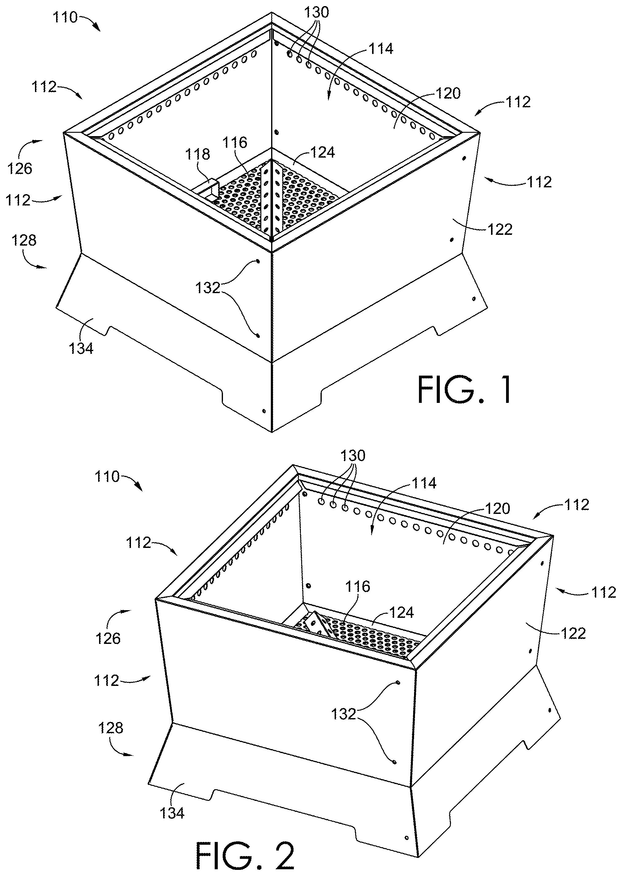 Patent US12345419 — Assemblable fire pit — Figure 1