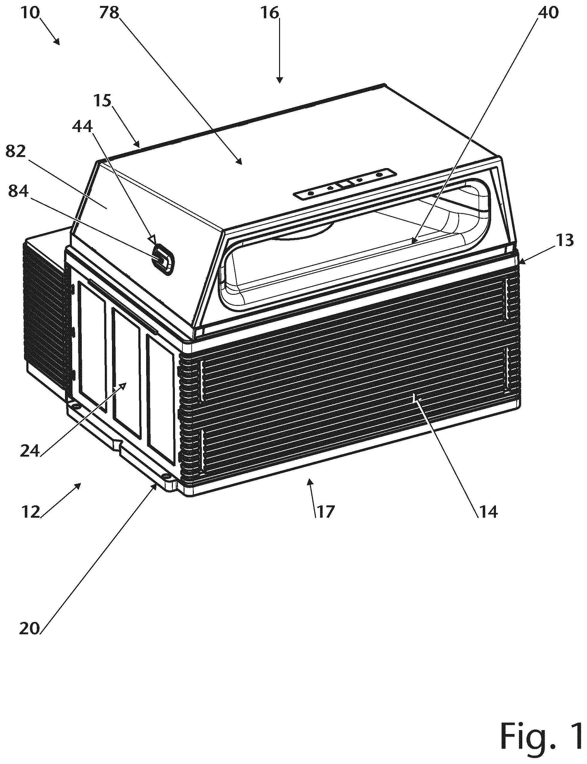 Patent US12345421 — Device for extracting vapours and method for extracting vapours by means of the device and use of the device for extracting vapours — Figure 1