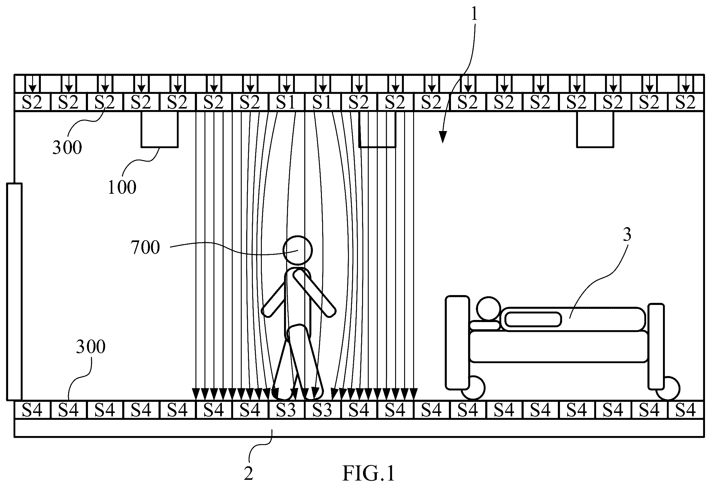 Patent US12345444 Figure 1 – Peripheral wind outlets device and a matrix wind generation system using the same