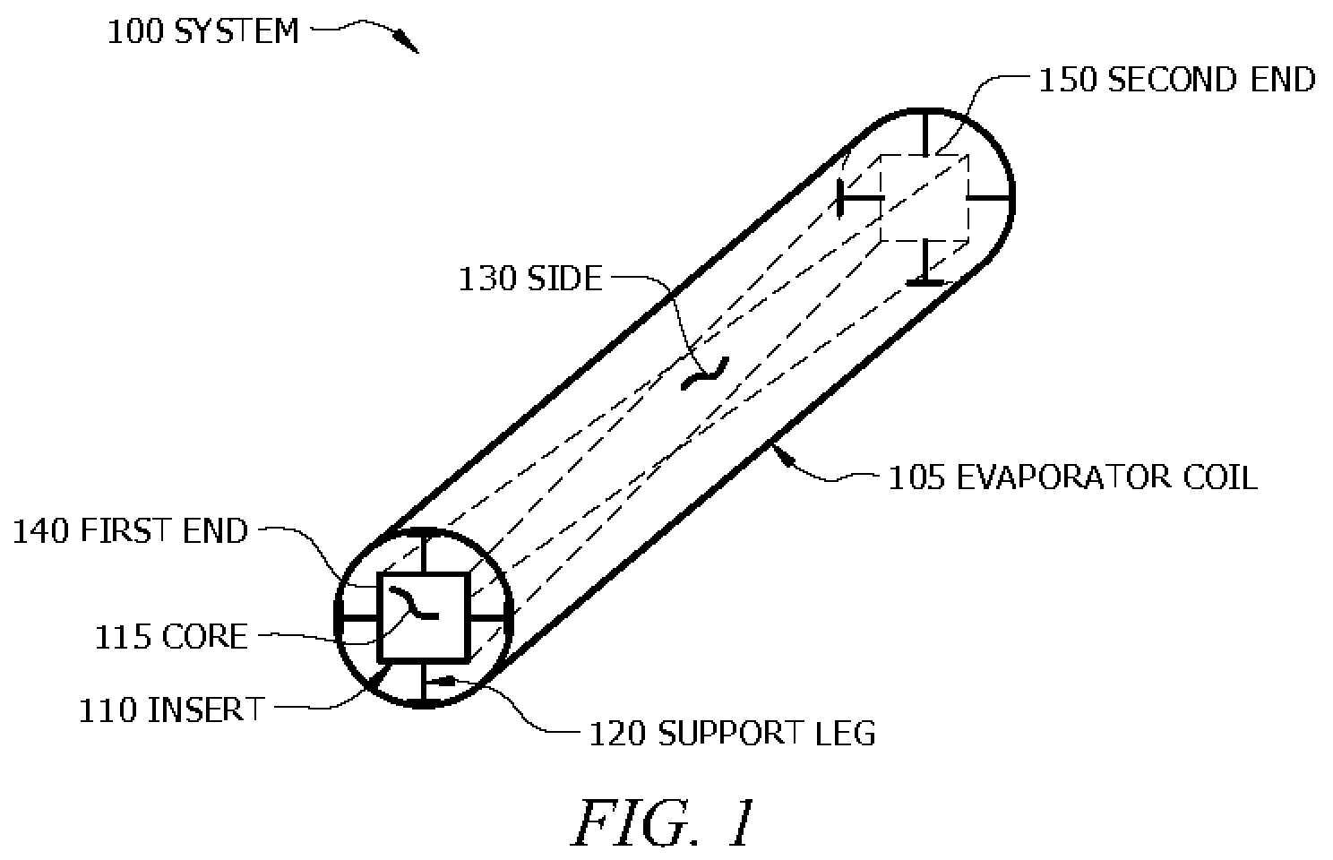 Patent US12345450 — Evaporator coil insert — Figure 1