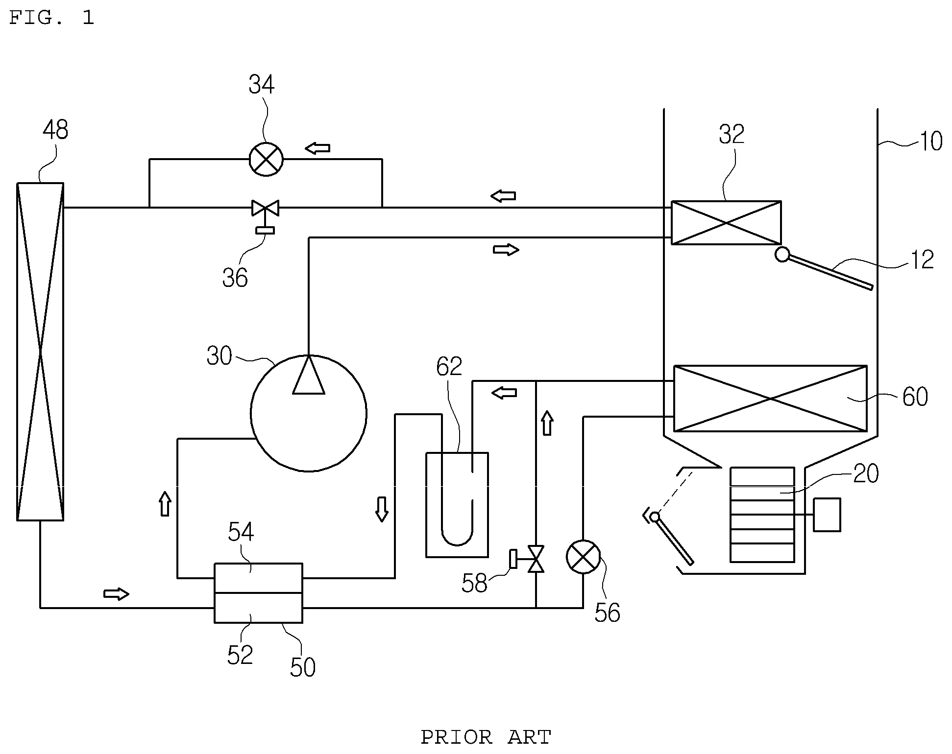 Patent US12345452 — Combination valve unit and vehicle heat pump system — Figure 1