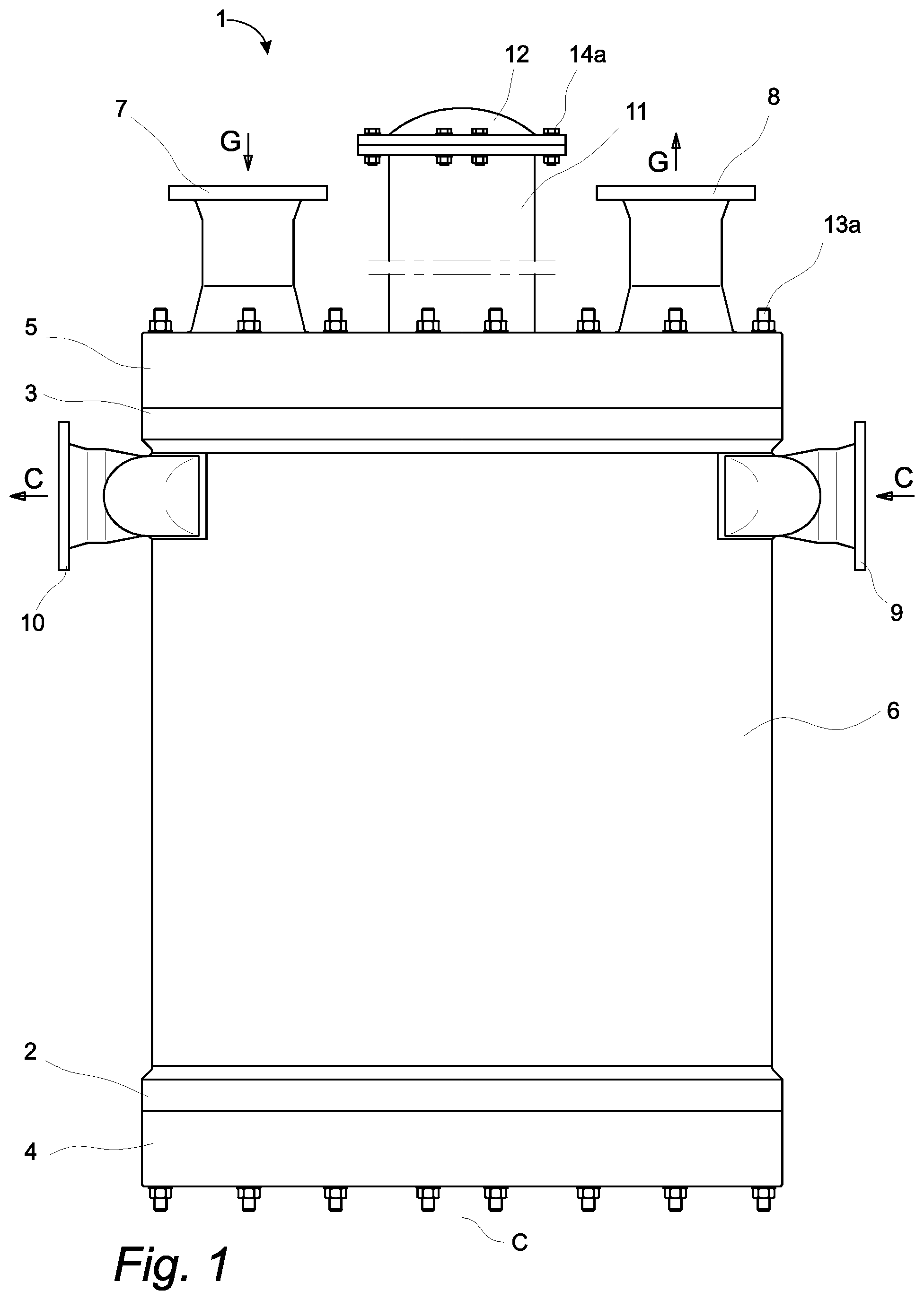 Patent US12345482 — Tube heat exchanger — Figure 1