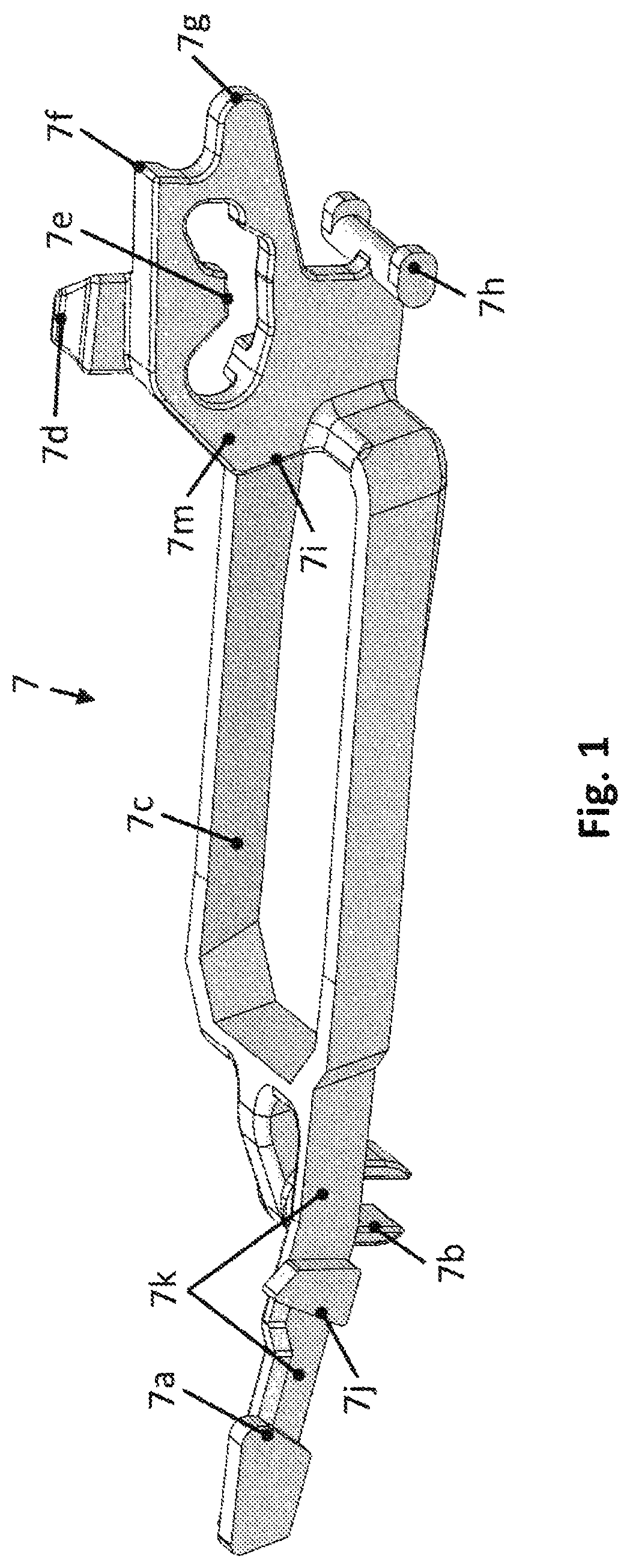 Patent US12345488 — Self-loading pistol with a pre-cocked firing pin with an assembly for safe disassembling — Figure 1