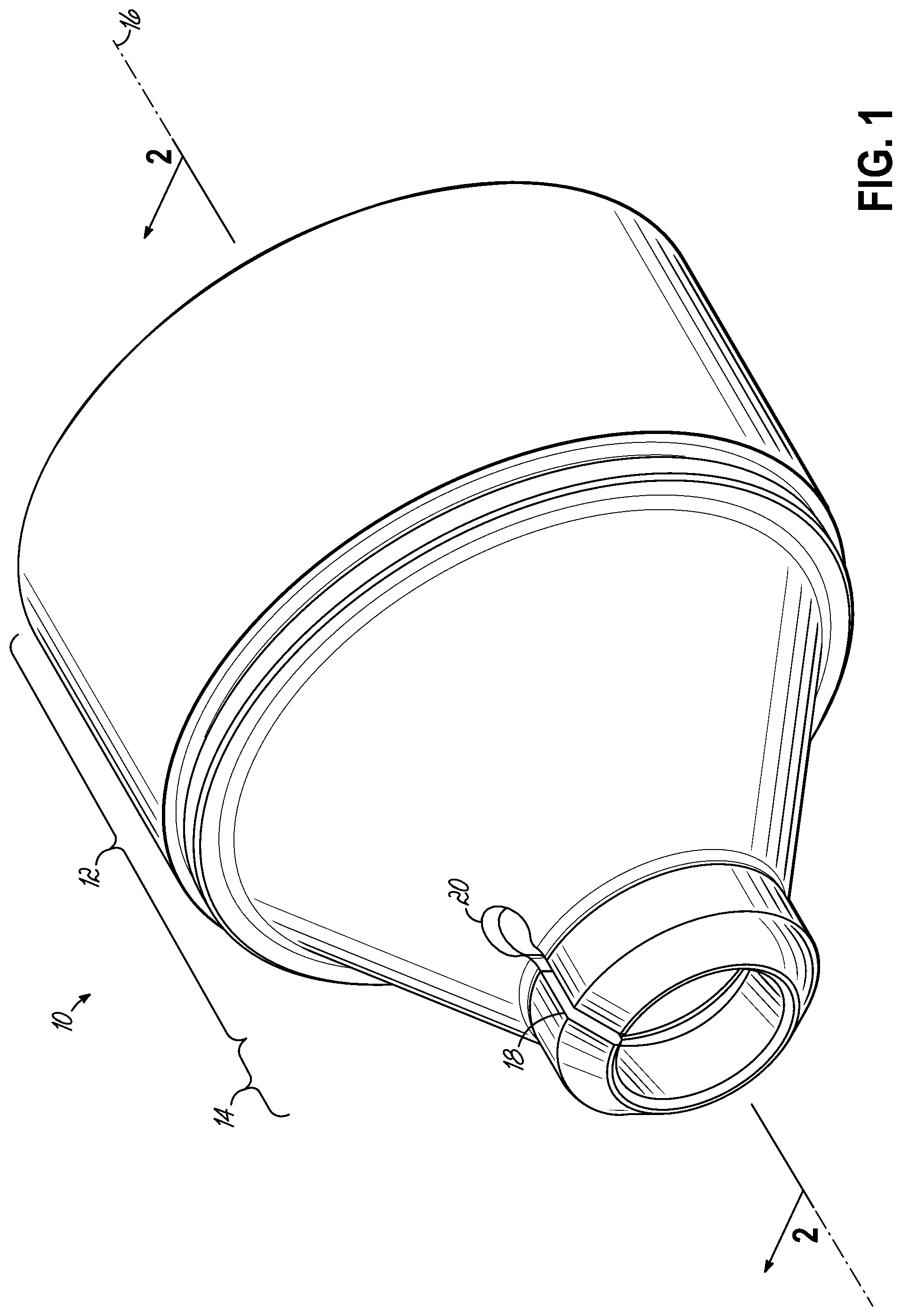 Patent US12345492 — Hybrid heterogeneous material baffle for firearm noise suppressor — Figure 1