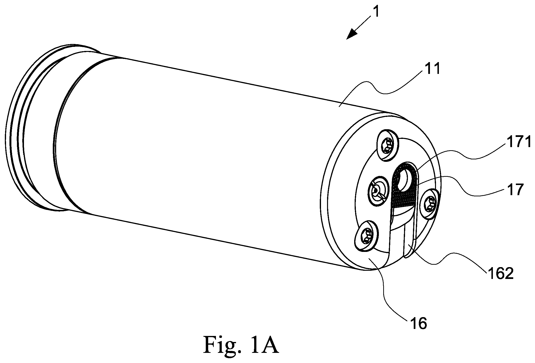 Patent US12345498 — Grenade device of a toy gun with an adjustable firing muzzle and an adjusting method thereof — Figure 1