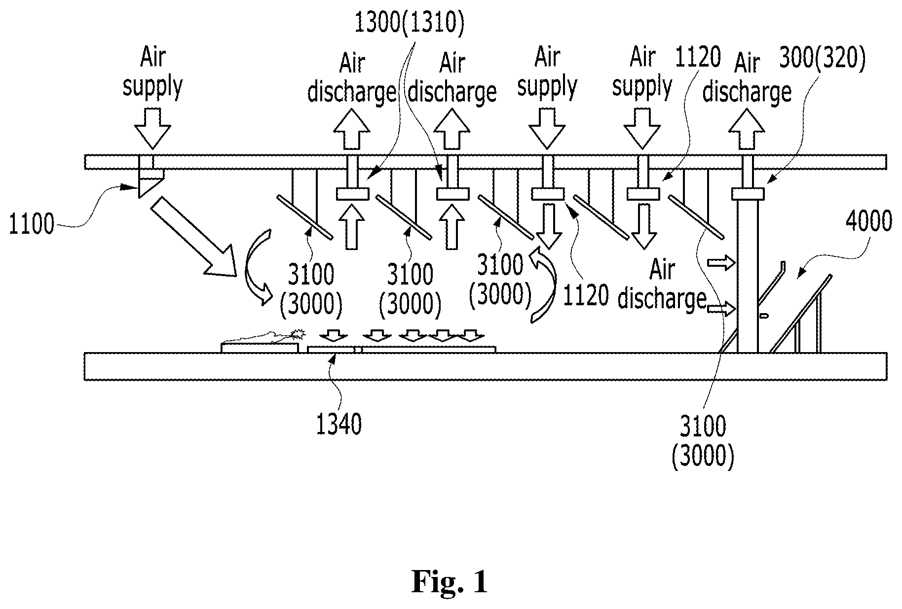 Patent US12345510 — Eco-friendly smart indoor live ammunition shooting range system — Figure 1