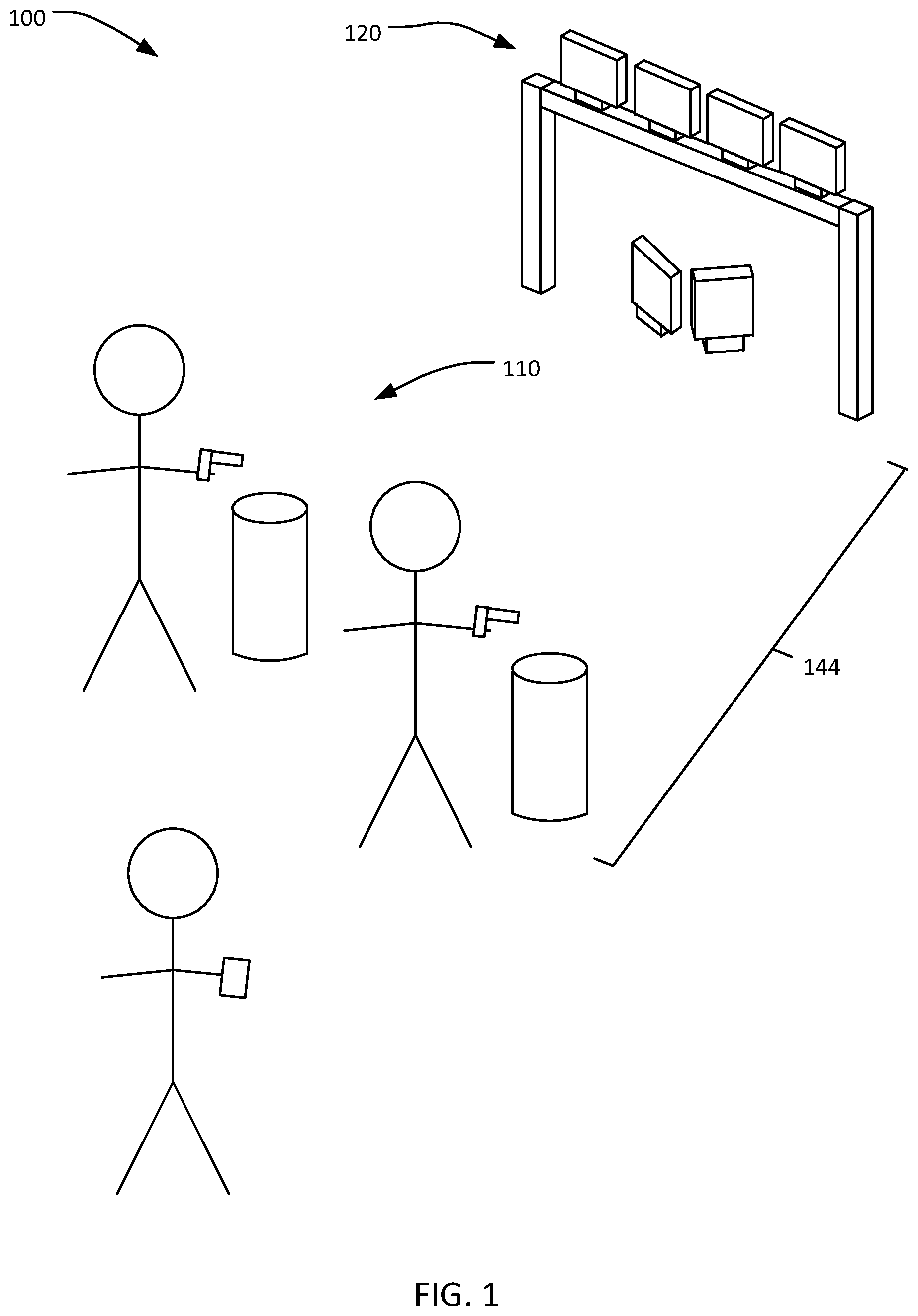 Patent US12345511 — Shooting competition system and methods of making and using same — Figure 1