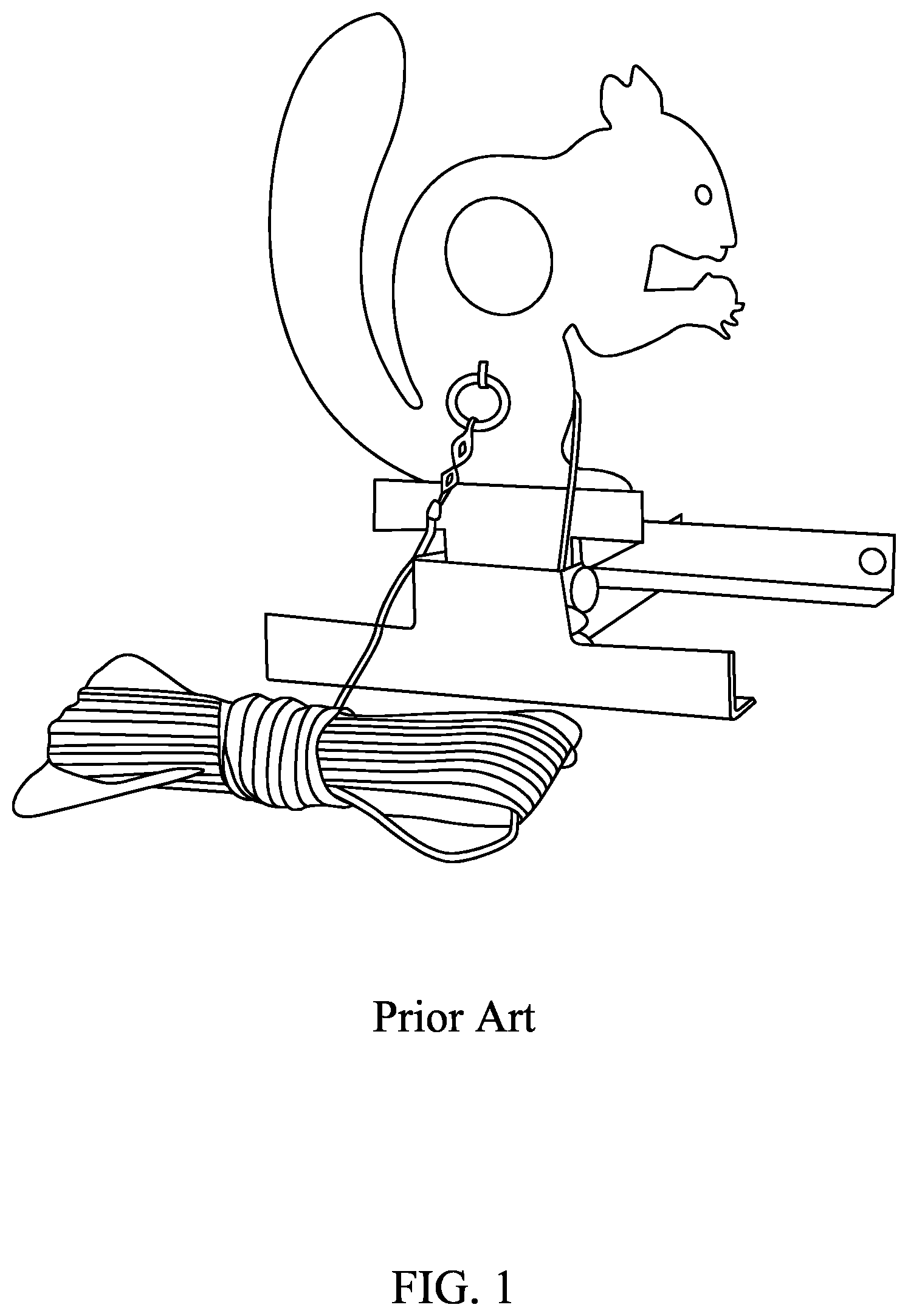 Patent US12345512 — Knockdown-field-target resetting system — Figure 1