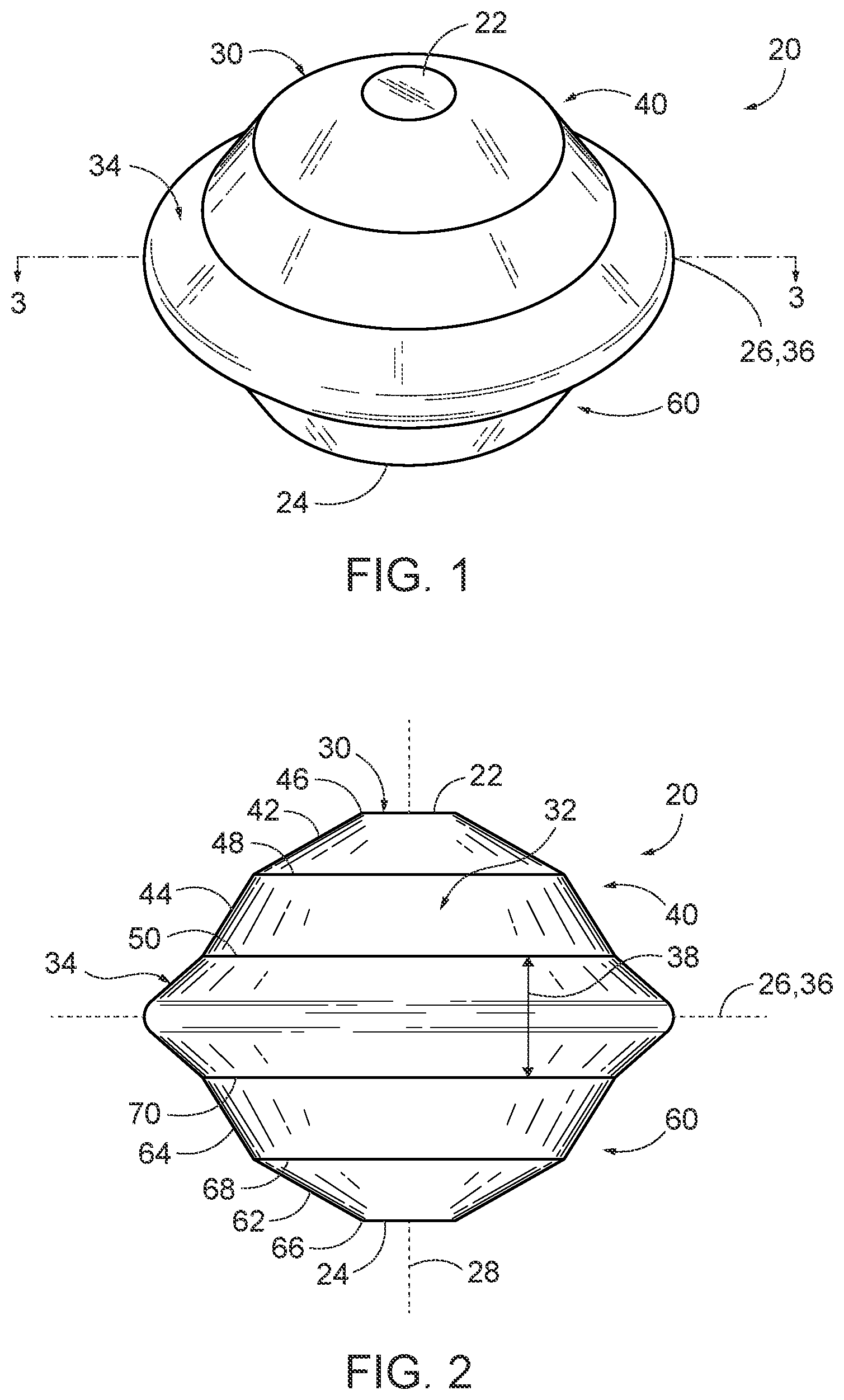 Patent US12345515 — Multi-faceted shot — Figure 1