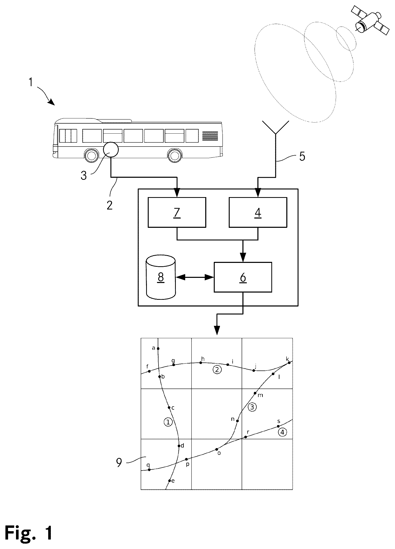 Patent US12345544 — Method for predicting future driving conditions for a vehicle — Figure 1